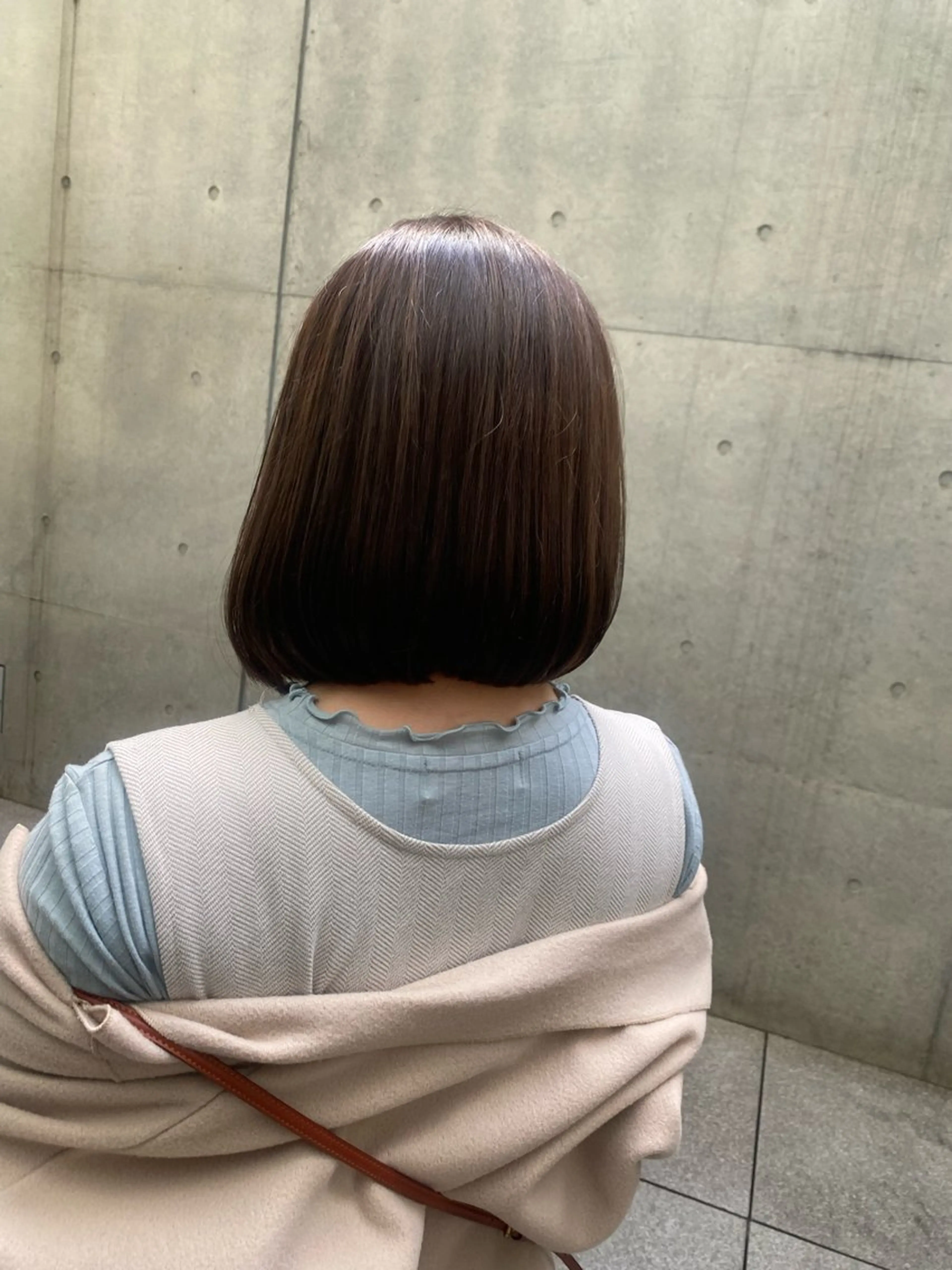 ミディアム カラー 飯ヶ谷 成海のヘアスタイル