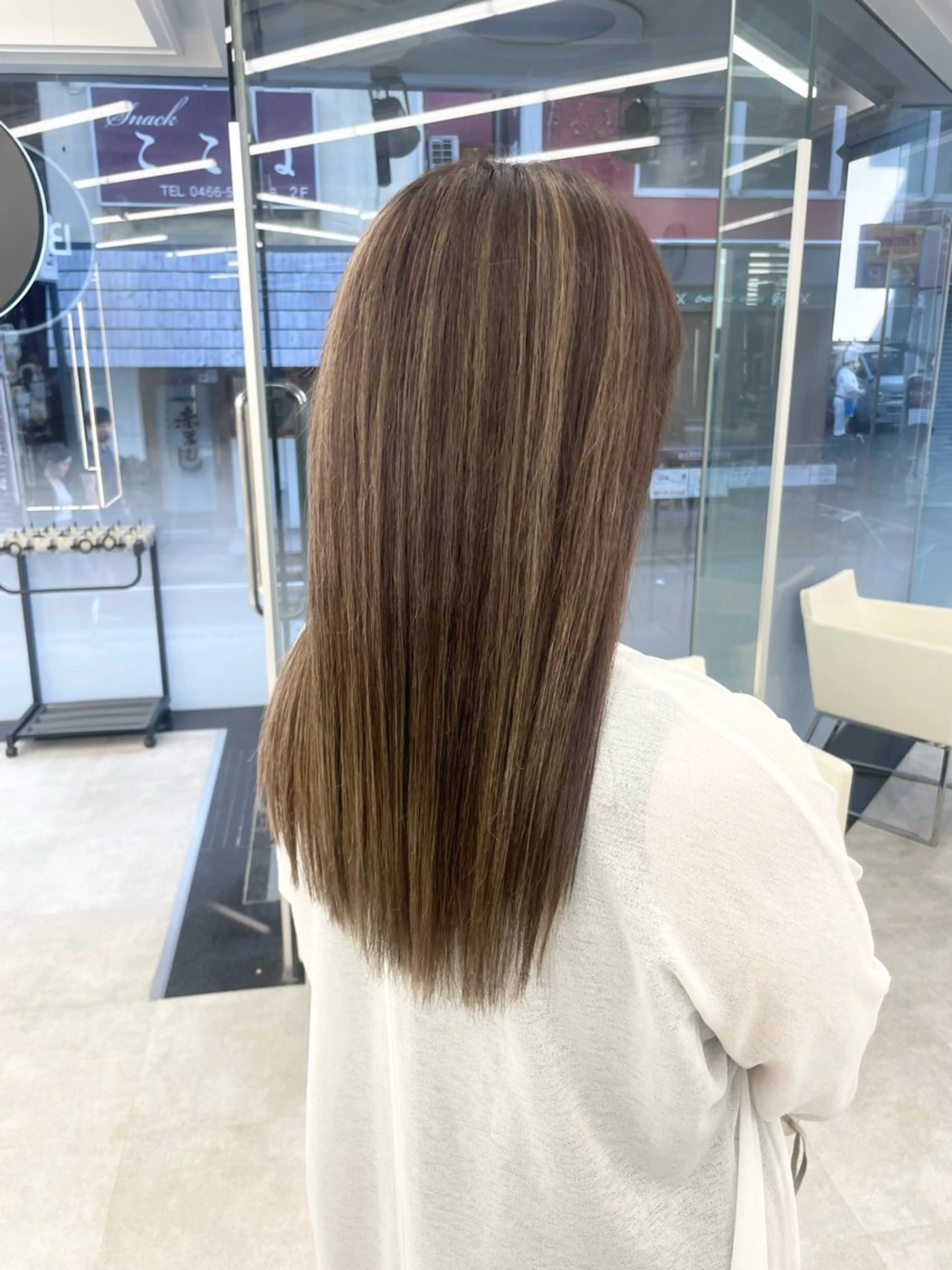 ロング カラー ヘアアレンジ ヘアカラー トリートメント 【Brown】おじま のぞみのヘアスタイル