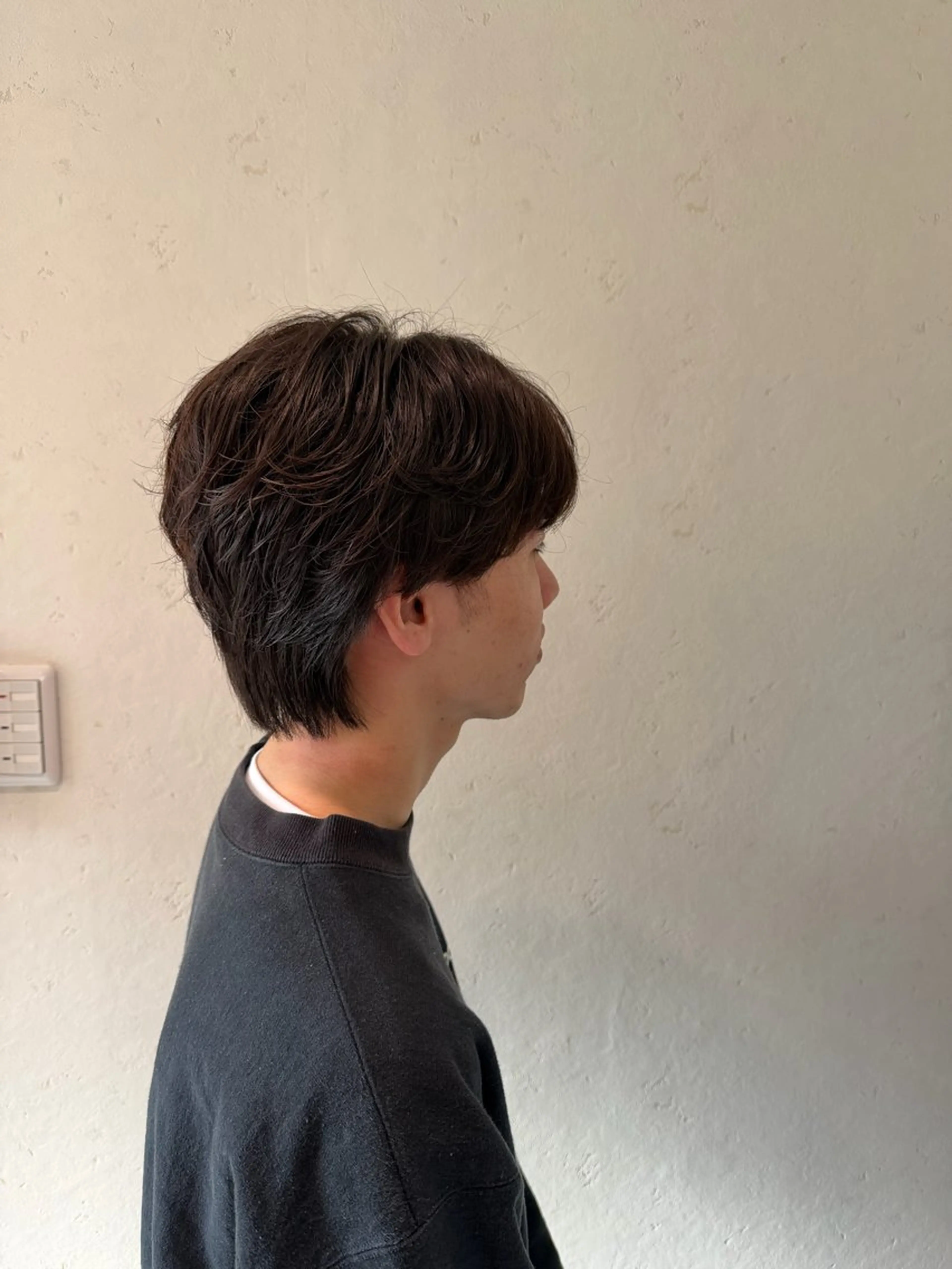 パーマ メンズ フェザーパーマ メンズパーマ 田中 昴輝のヘアスタイル