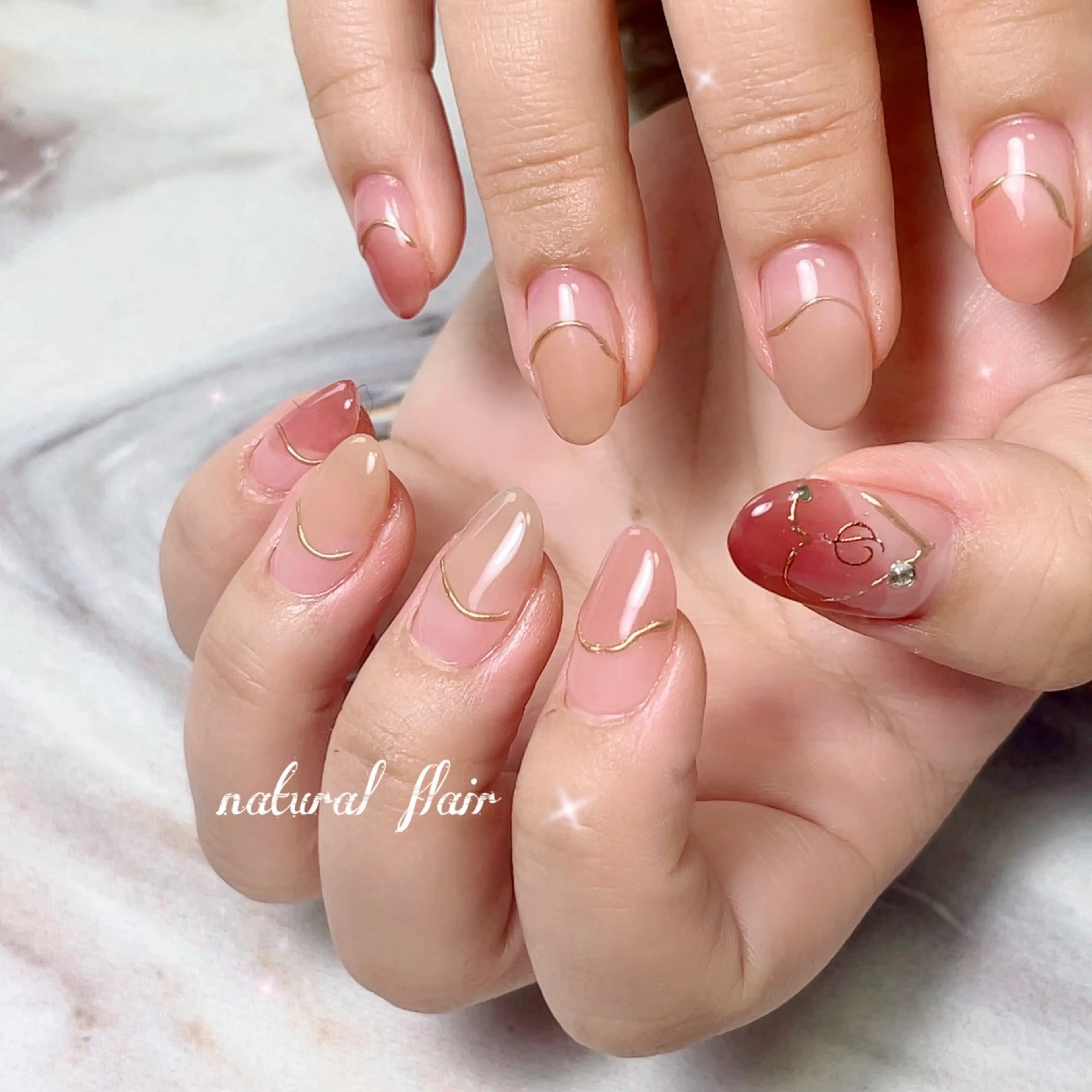 ネイル ハンドネイル natural flairのネイルデザイン