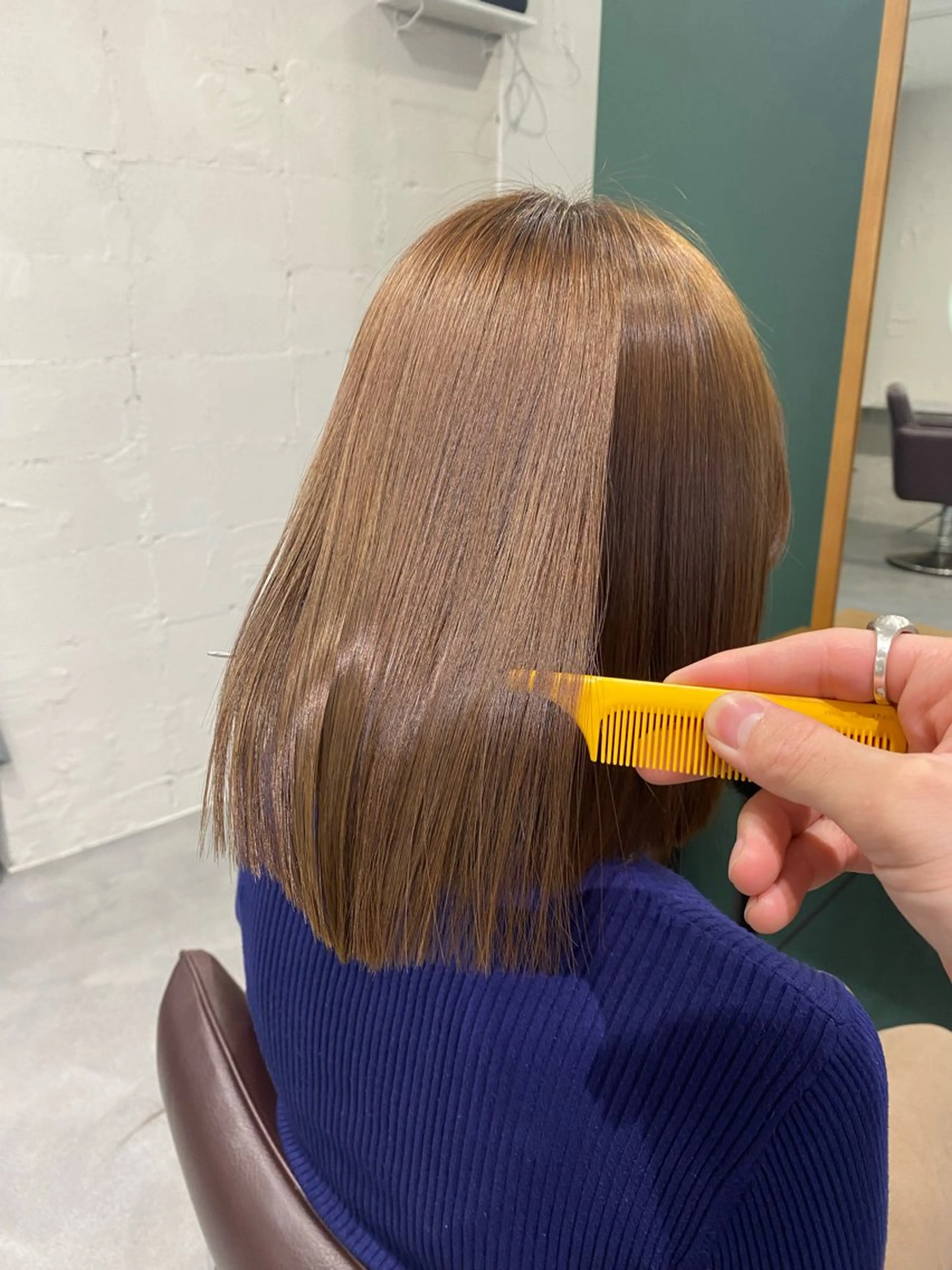 ミディアム カラー 髪質改善 カット ヘアカラー トリートメント ekolu北梅田店所属・梅田中崎町髪質改善 /オキヒロト/エコルのヘアスタイル