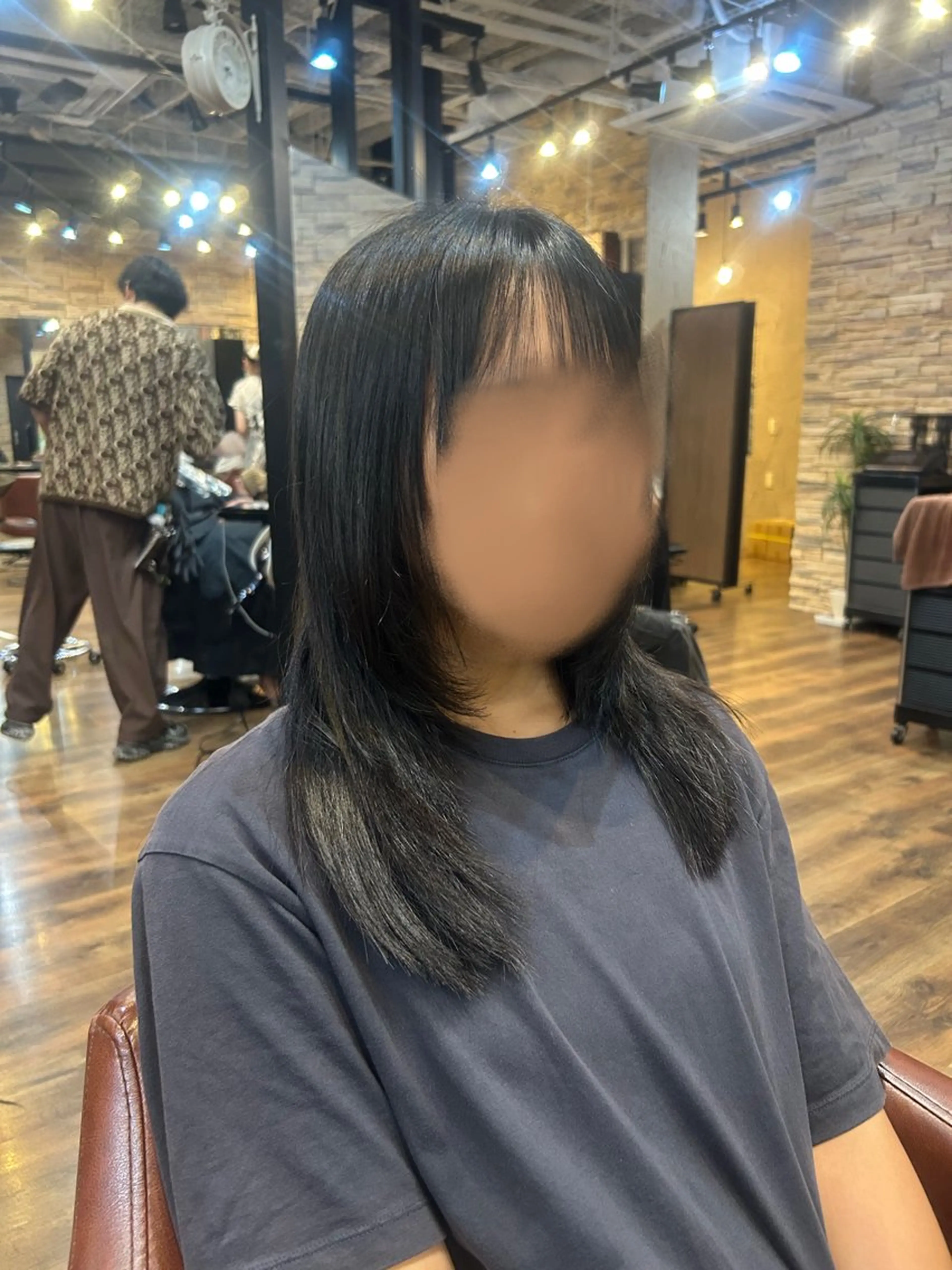 セミロング レイヤーカット カット 縮毛矯正 トリートメント 【カラーモデル募集 】サキ🫧のヘアスタイル