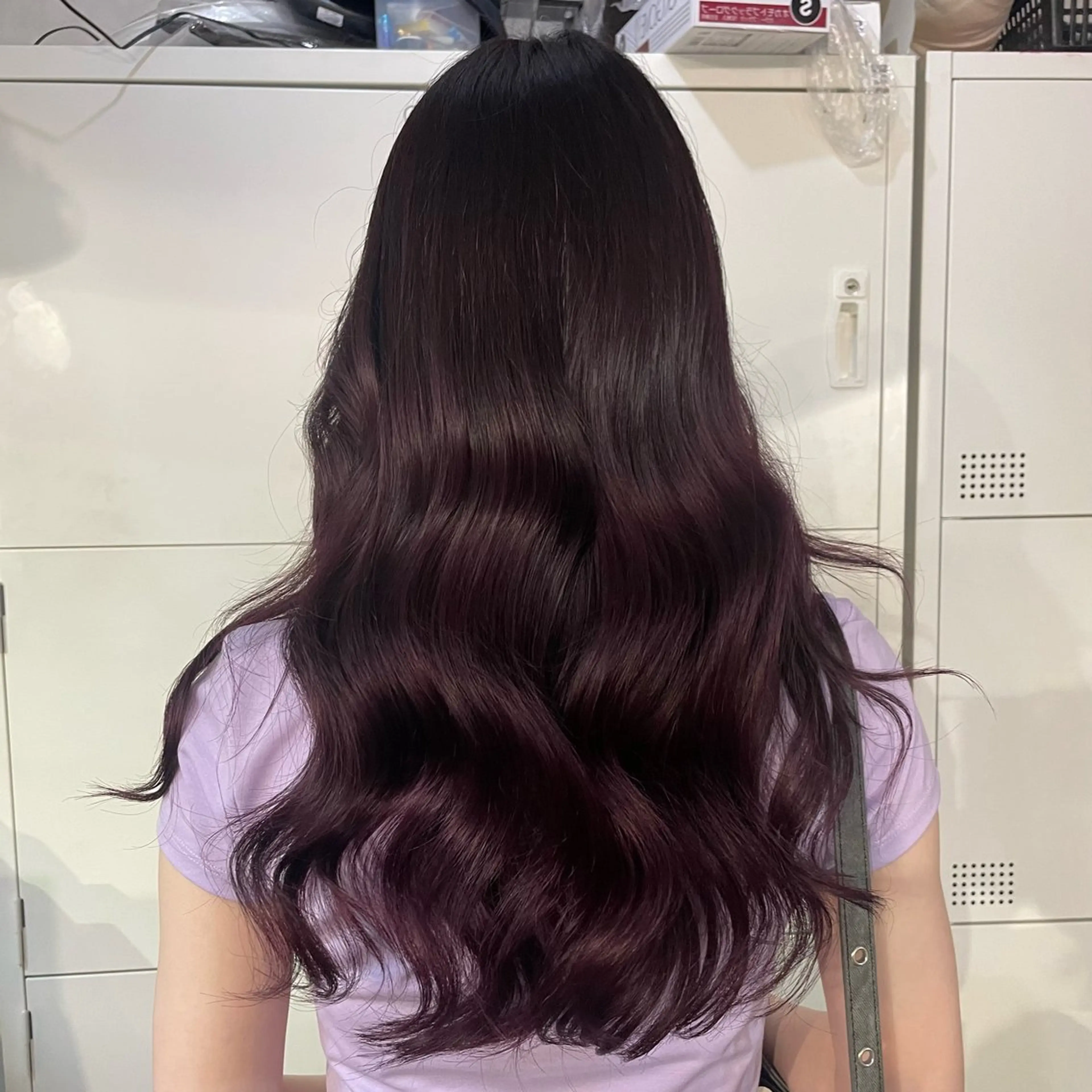 ロング カラー ヘアカラー トリートメント ふかたさや🫧 艶感✖️透明感カラーのヘアスタイル
