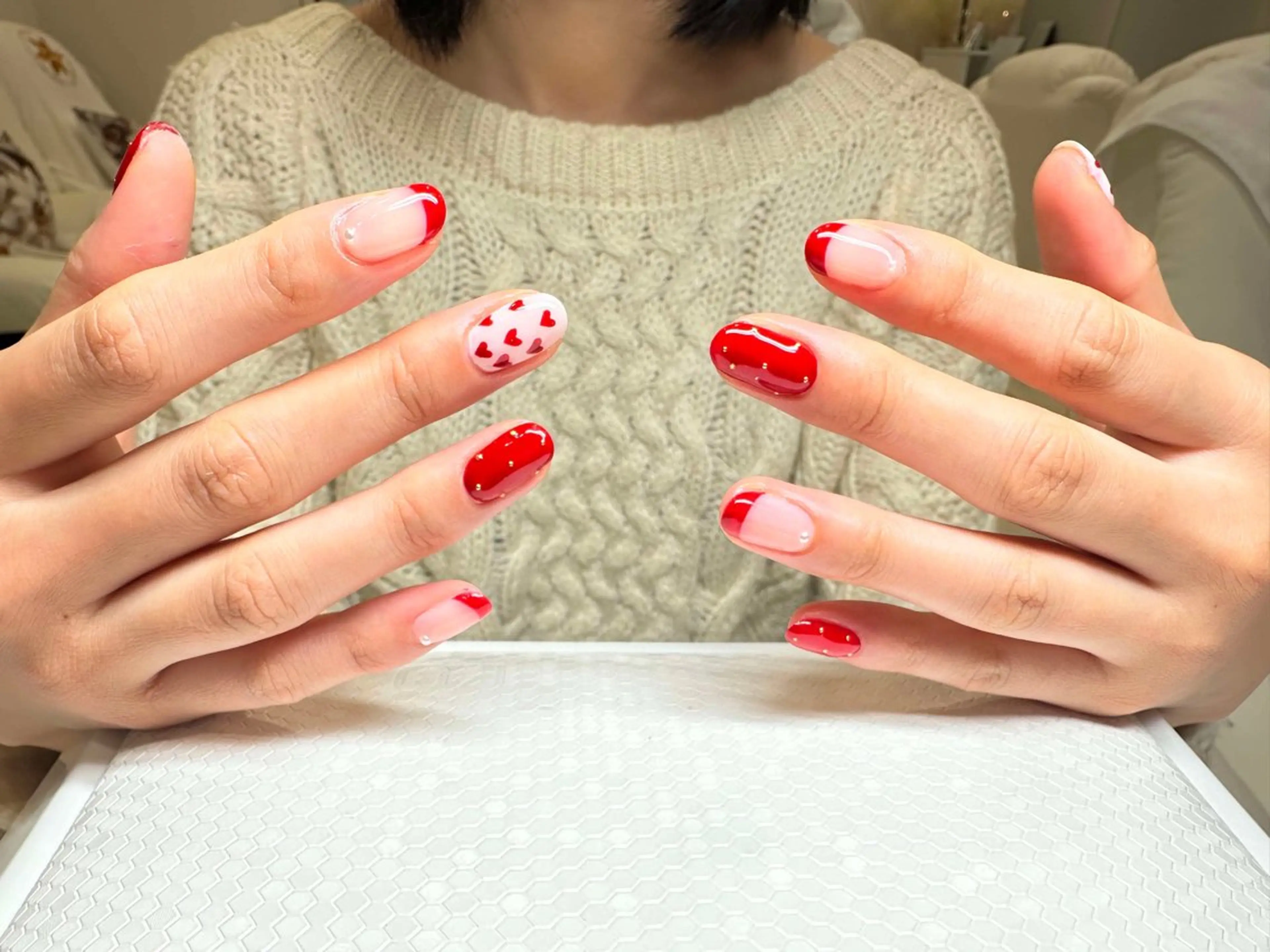 ネイル バレンタイン ハンドネイル LYYM Nail Salonのネイルデザイン