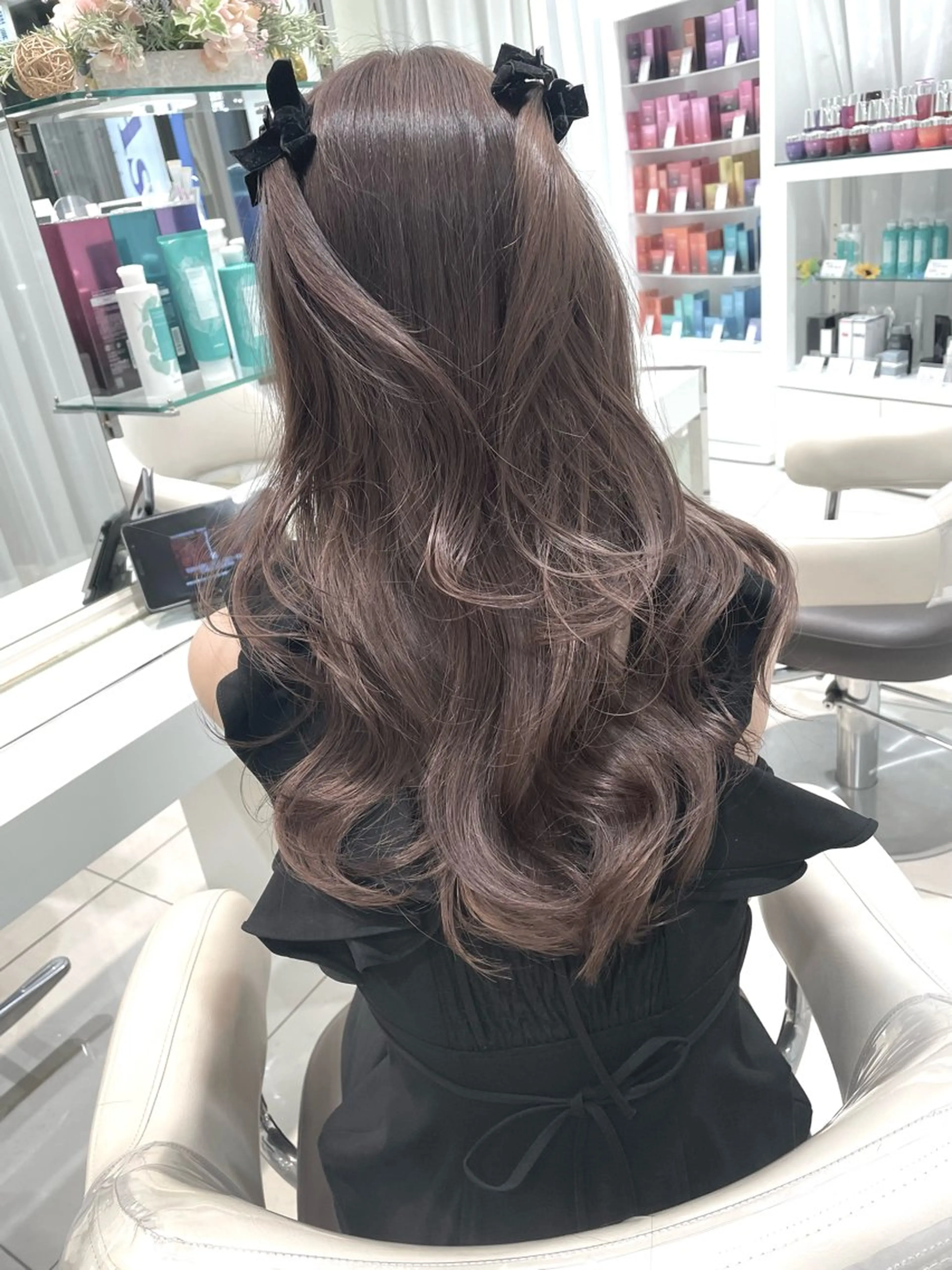セミロング カット ヘアカラー トリートメント 💗ブリーチなし 透け感💗徳井はやとのヘアスタイル