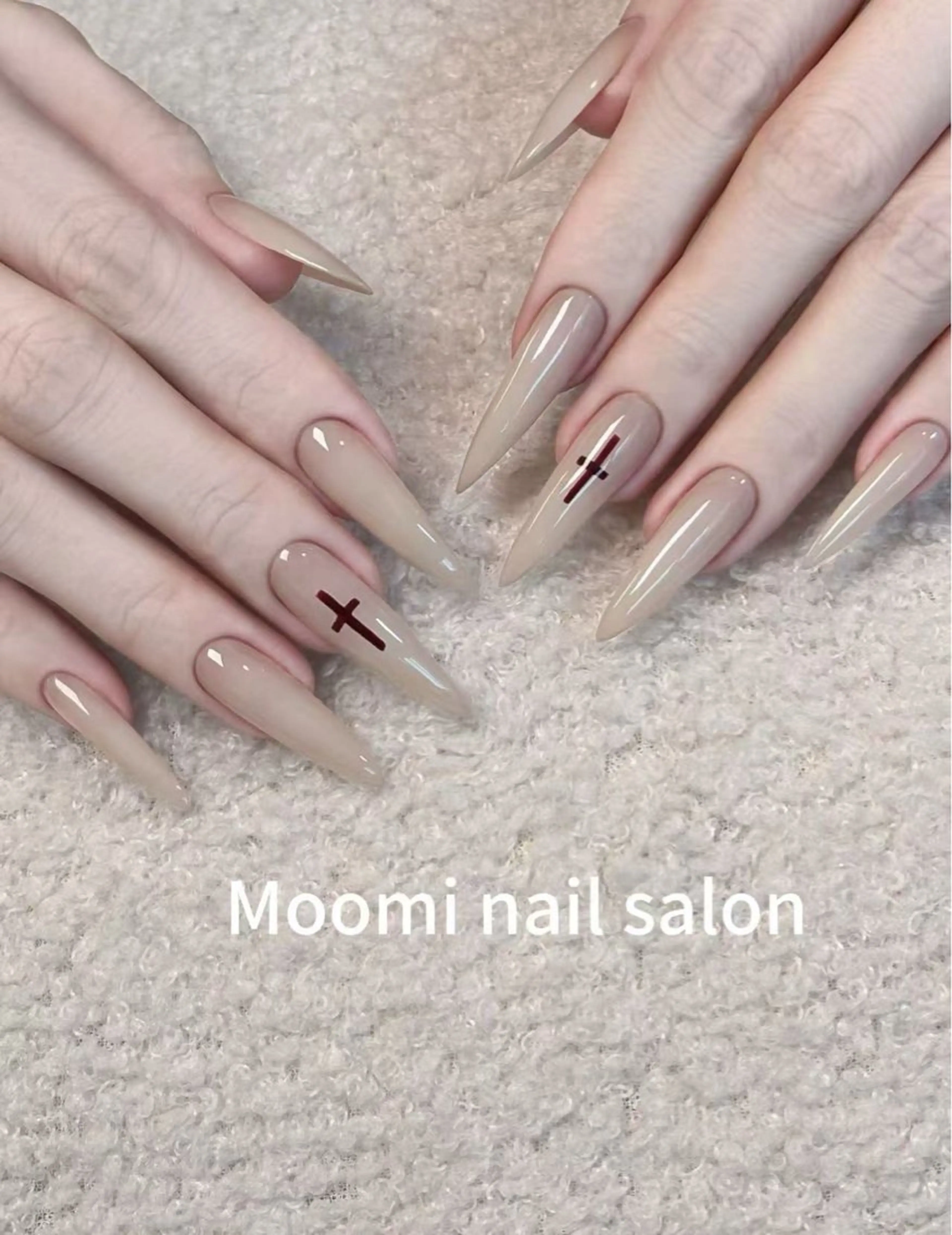 ロング カラー Moomi たくみのネイルデザイン