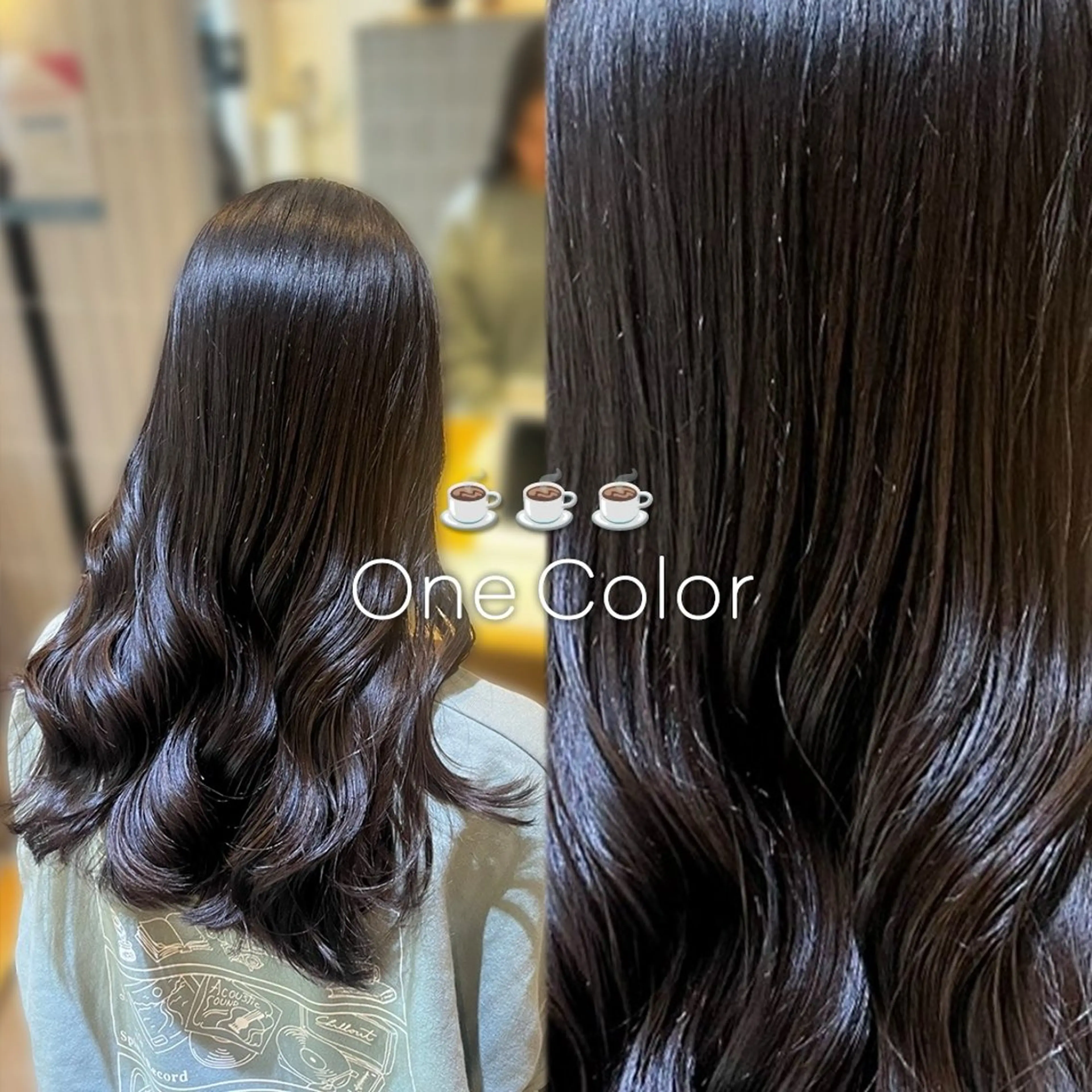 ロング カラー カット ヘアカラー トリートメント ラフィスヘアードープ所属・👑髪質改善wカラー /ハイトーン/アユカのヘアスタイル