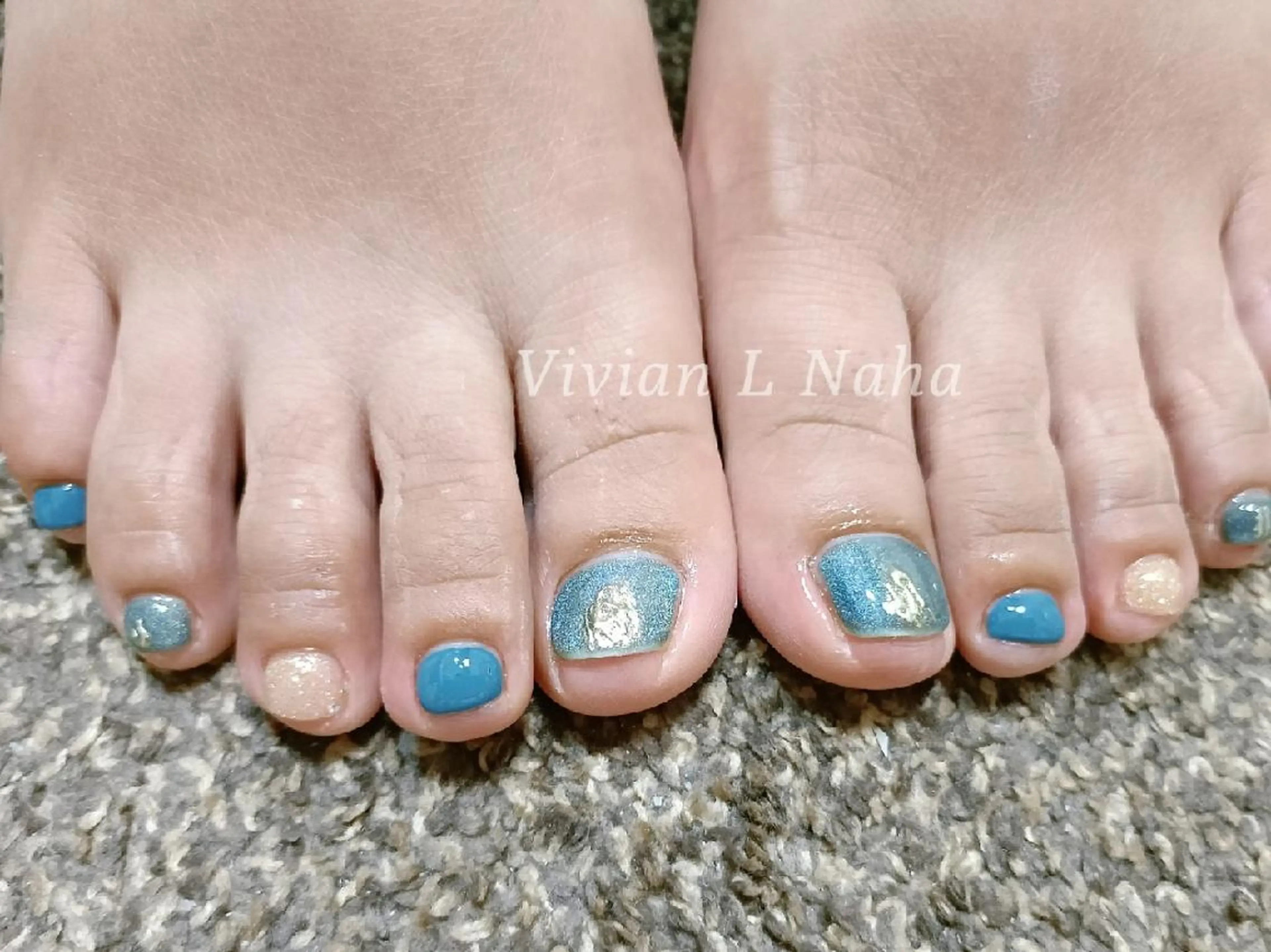 ネイル フットネイル Vivian L NahaCecileのネイルデザイン