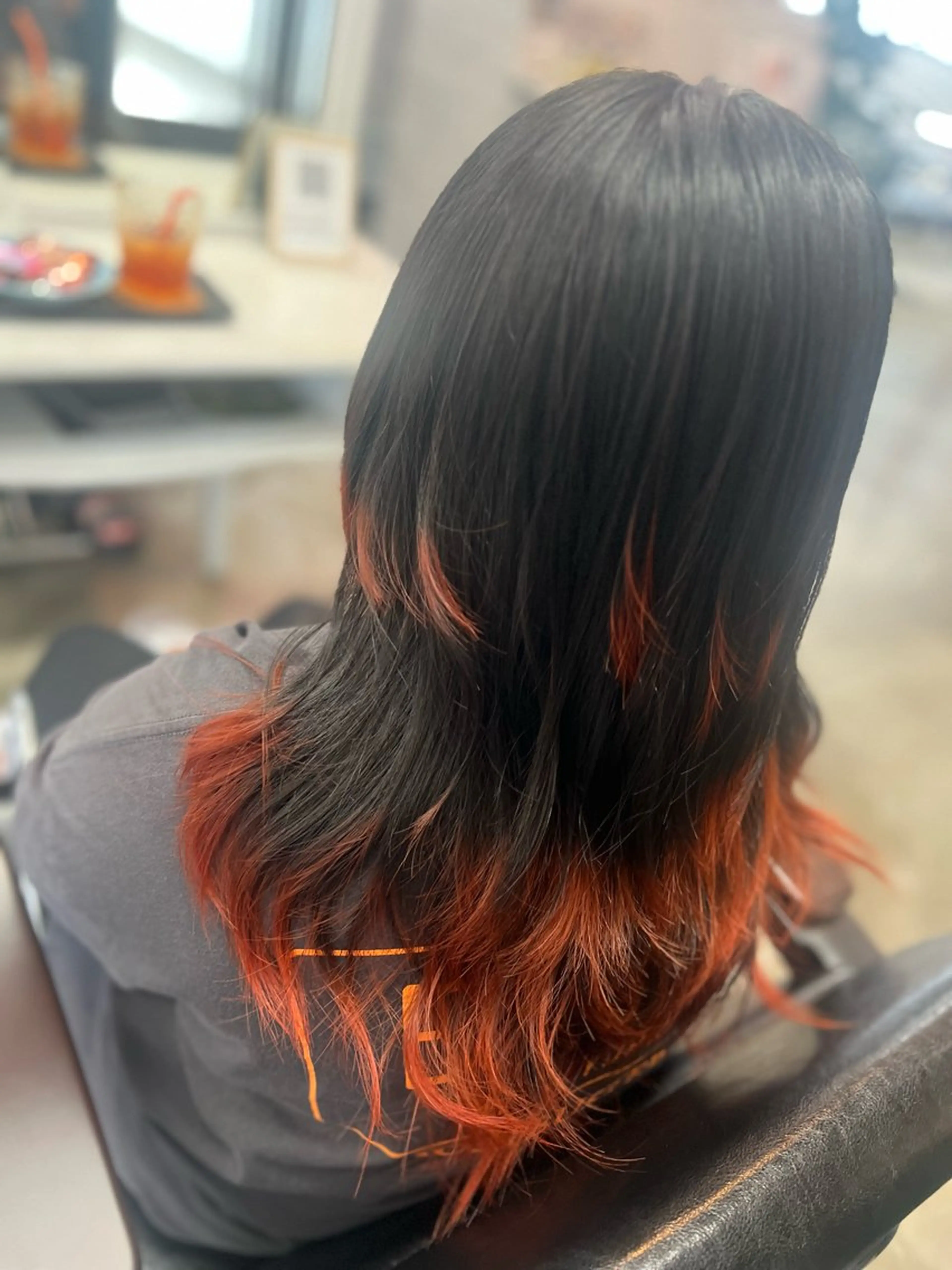 セミロング 狐カラー トリートメント ヘアカラー Style Tのヘアスタイル