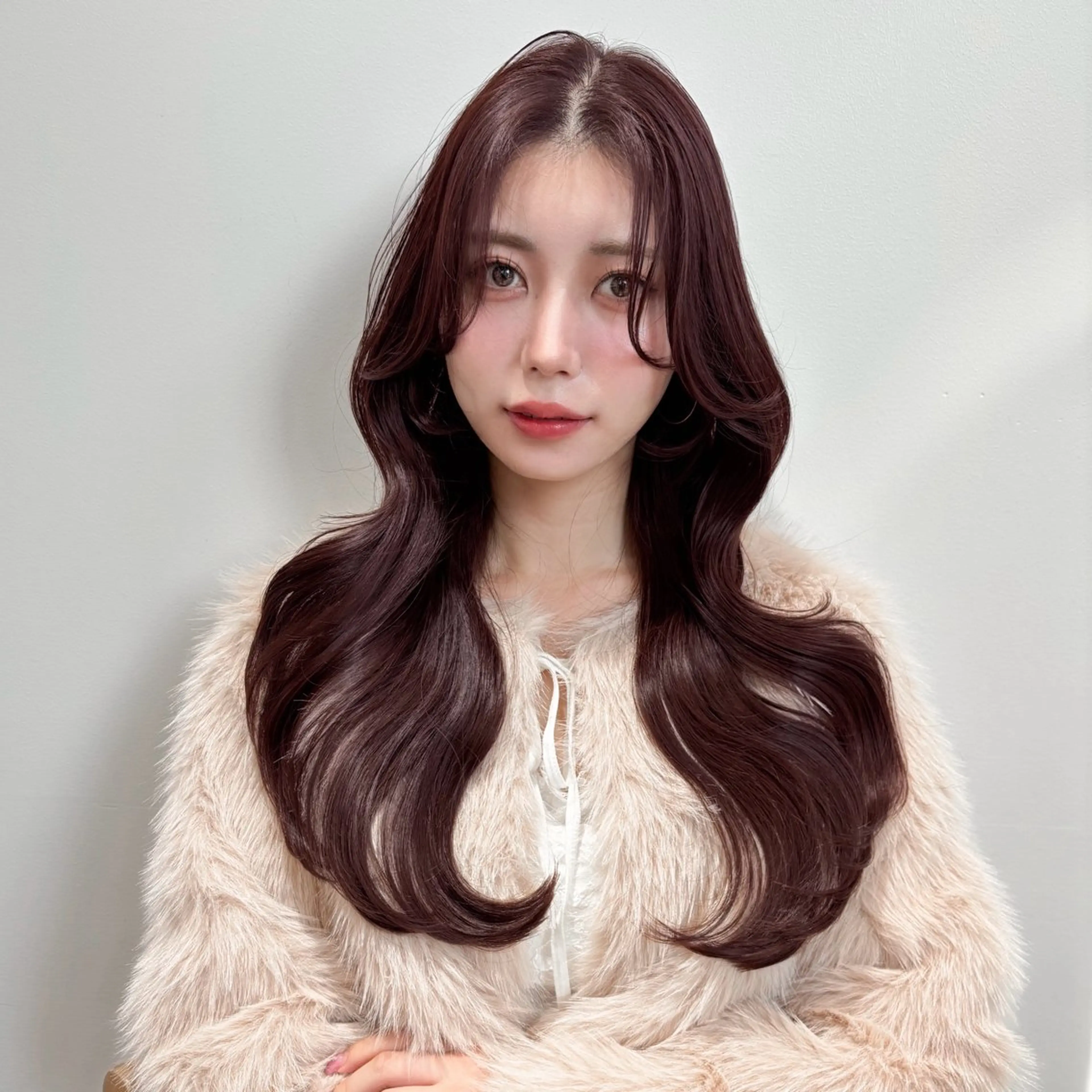 ロング カット ヘアカラー トリートメント 原宿/韓国レイヤー ボブ髪質改善Yasuのヘアスタイル