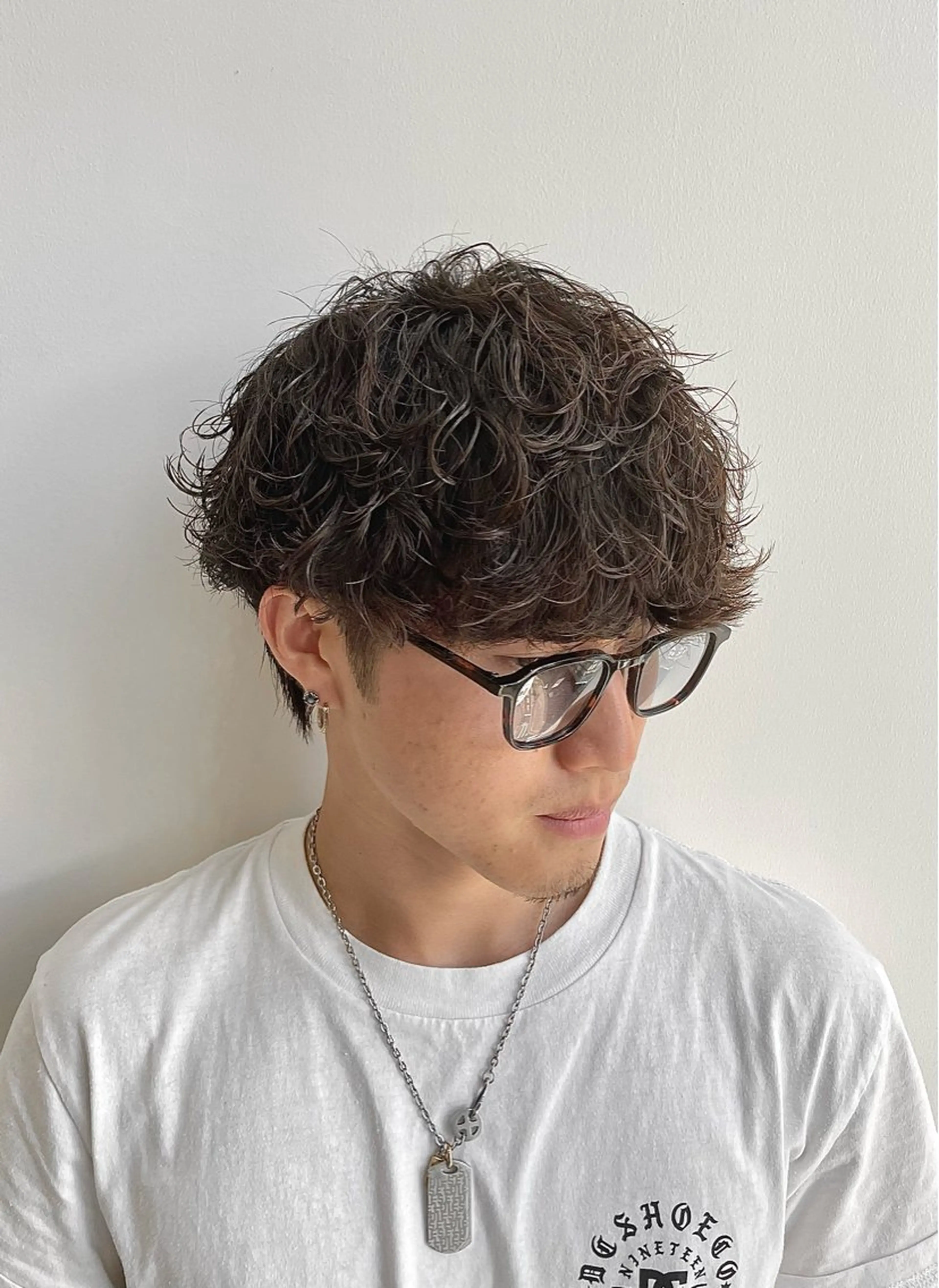 ミディアム カット トリートメント 🔥縦落ちツイスパ 🔥鈴木健紀のヘアスタイル