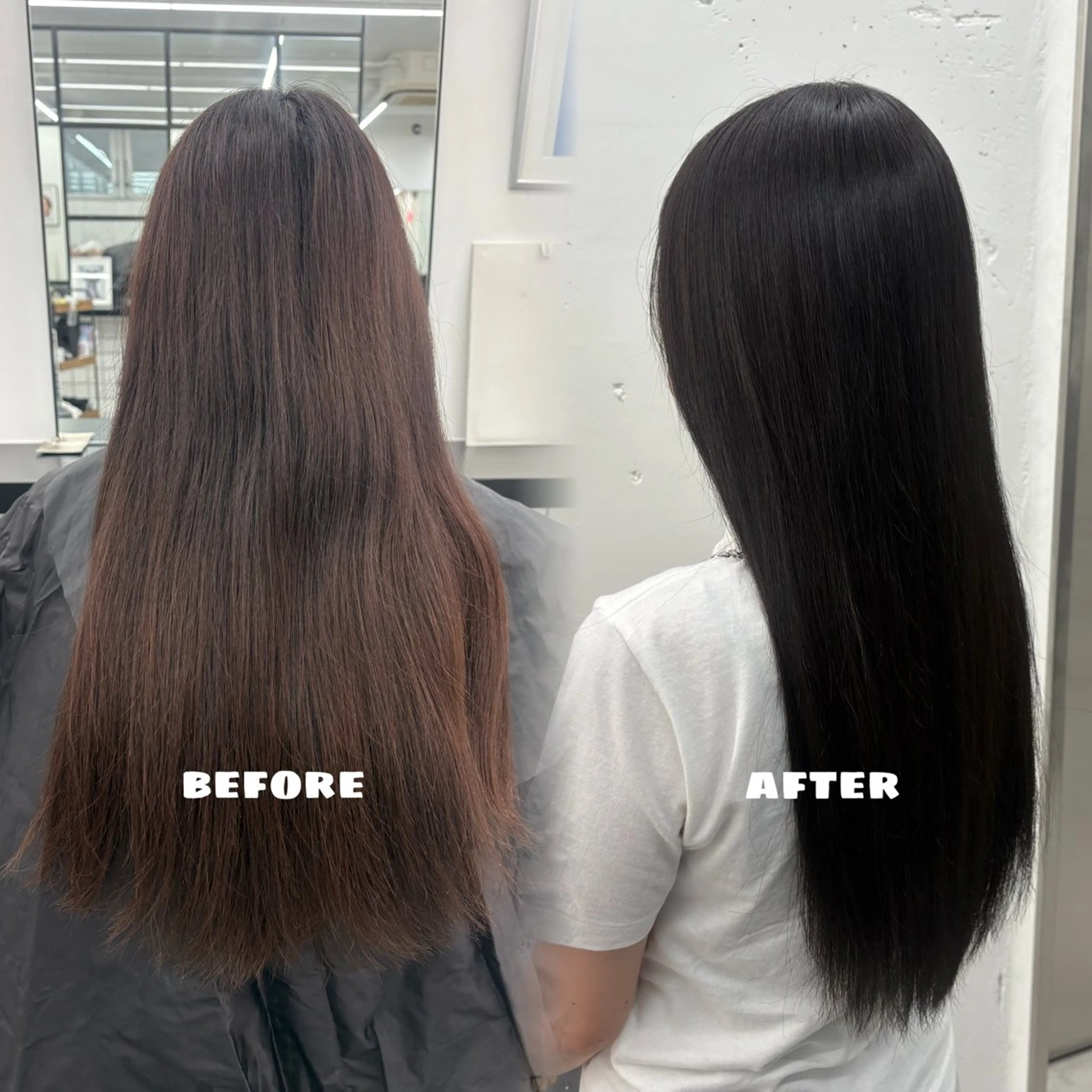 ロング カラー 黒髪 ブリーチ ブルーカラー ブルーブラック ヘアカラー トリートメント 🌟ゆりあ🌟 JILLSTUDIOのヘアスタイル
