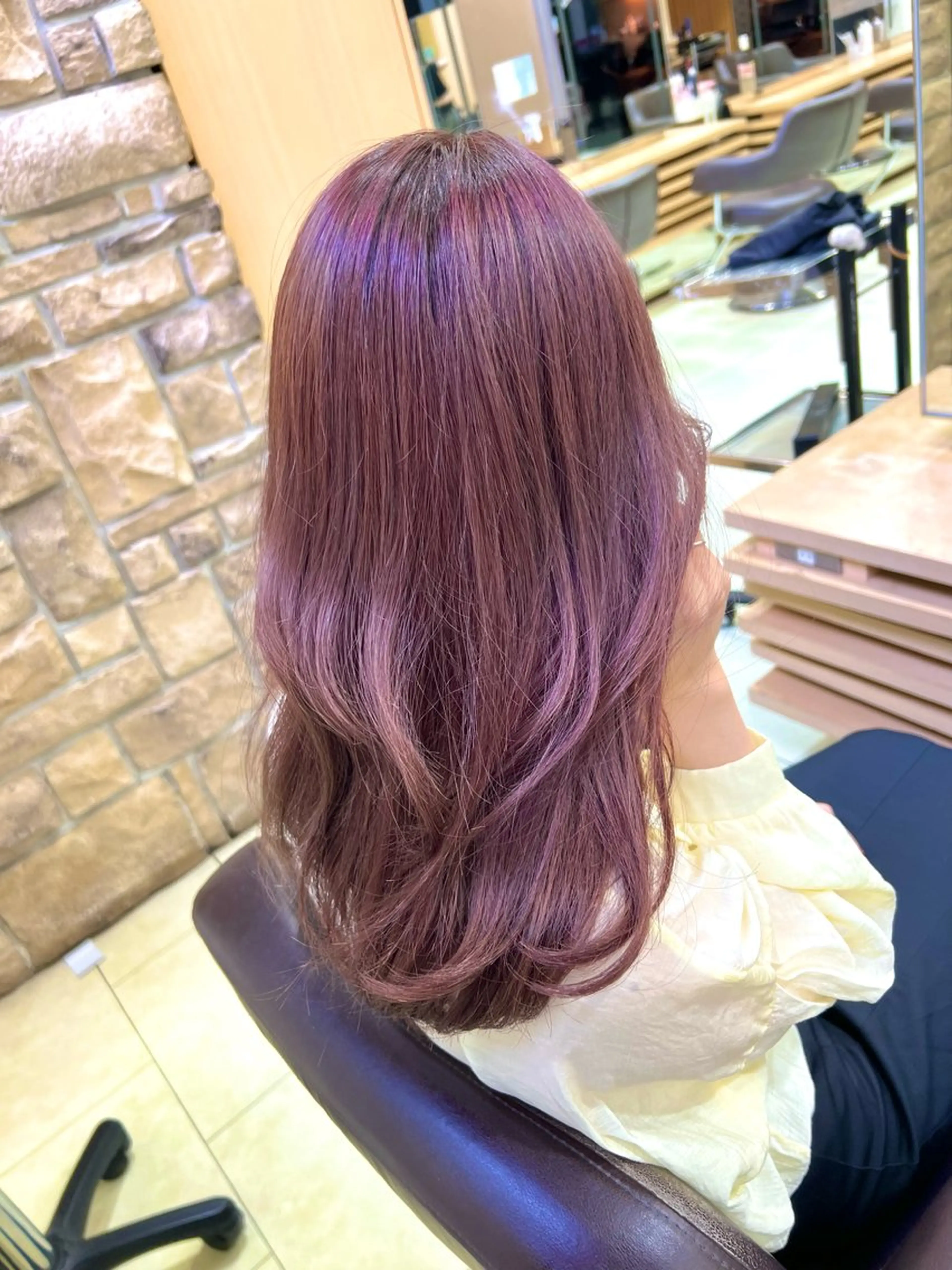 ロング カラー ヘアカラー トリートメント 韓国ヘアダウンパーマ シャドウパーマ/航太のヘアスタイル