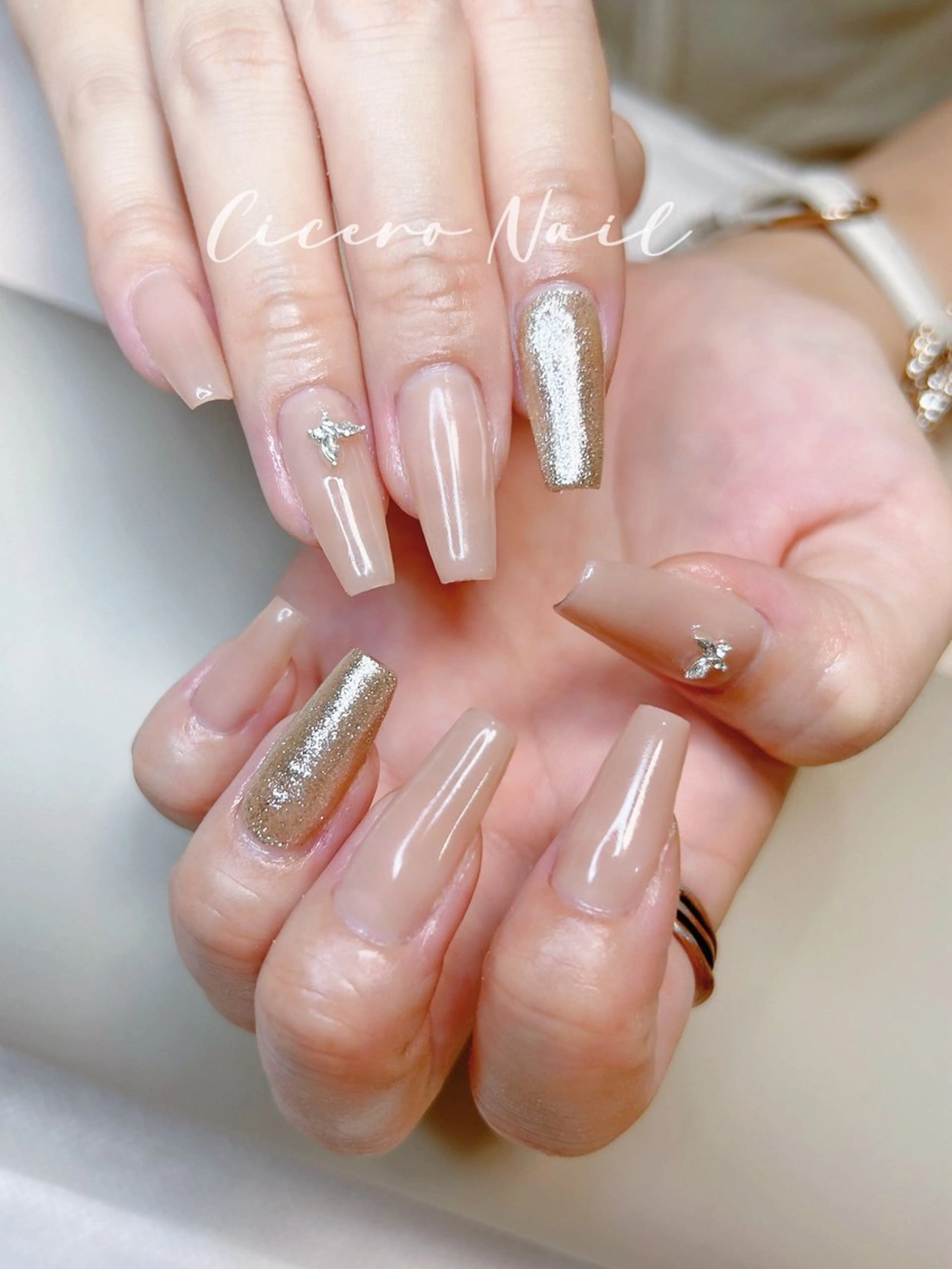 ネイル ラメ(グリッター) Cicero Nailのネイルデザイン