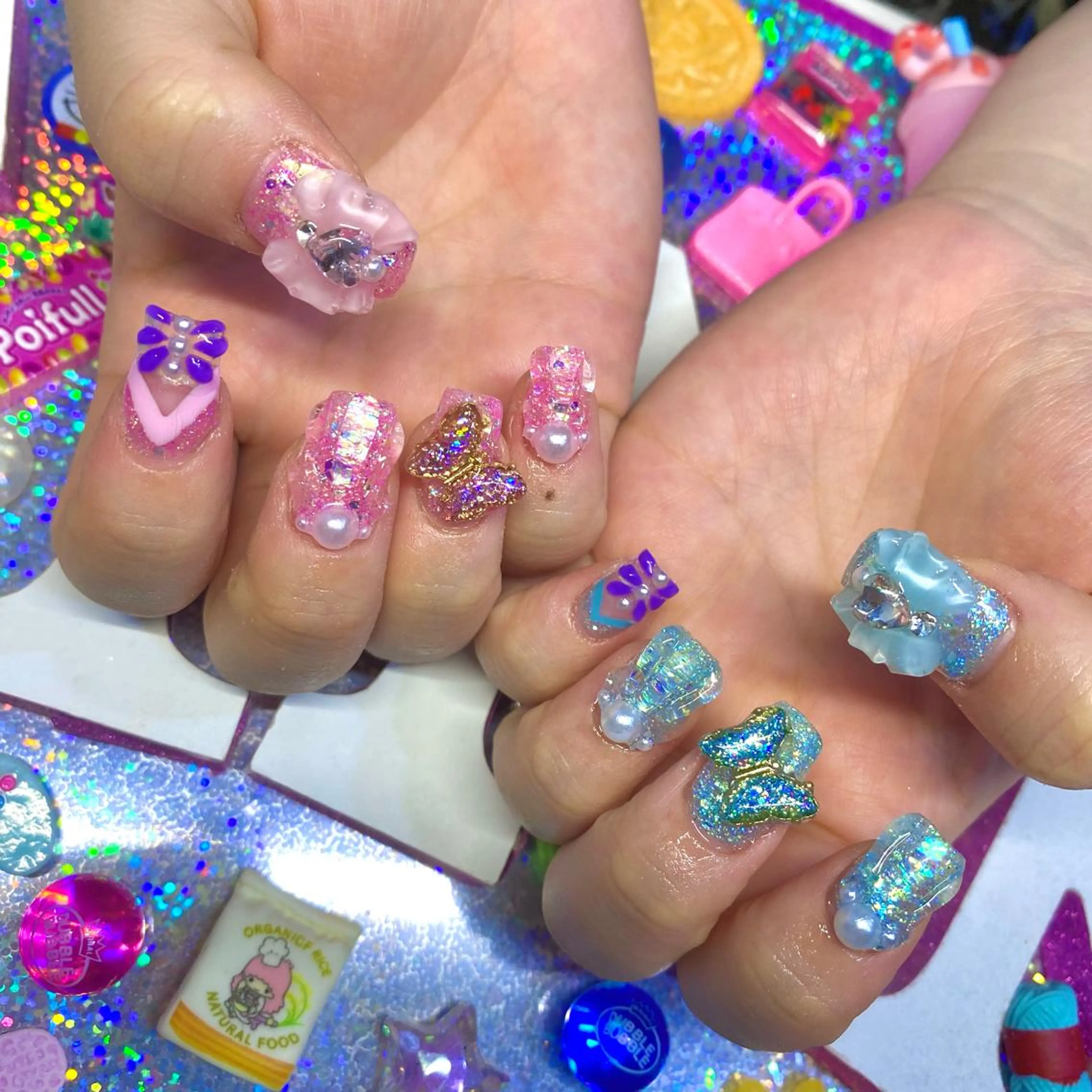 ネイル アートネイル クリアネイル ジェルネイル ニュアンスネイル オフィスネイル 8appy YUKITIN.Bのネイルデザイン