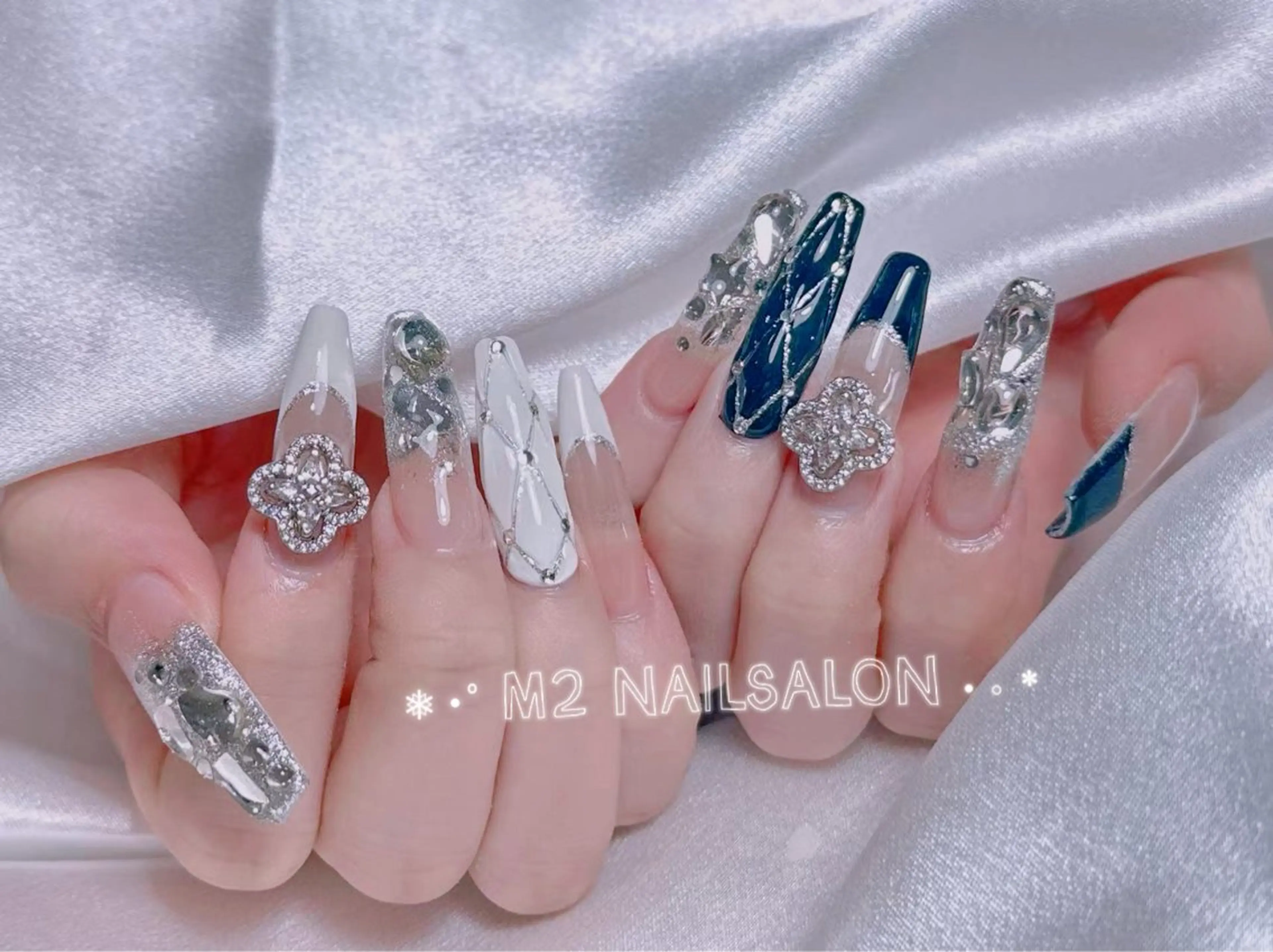 ネイル ハンドネイル 長さだし専門店 M2 rikaのネイルデザイン