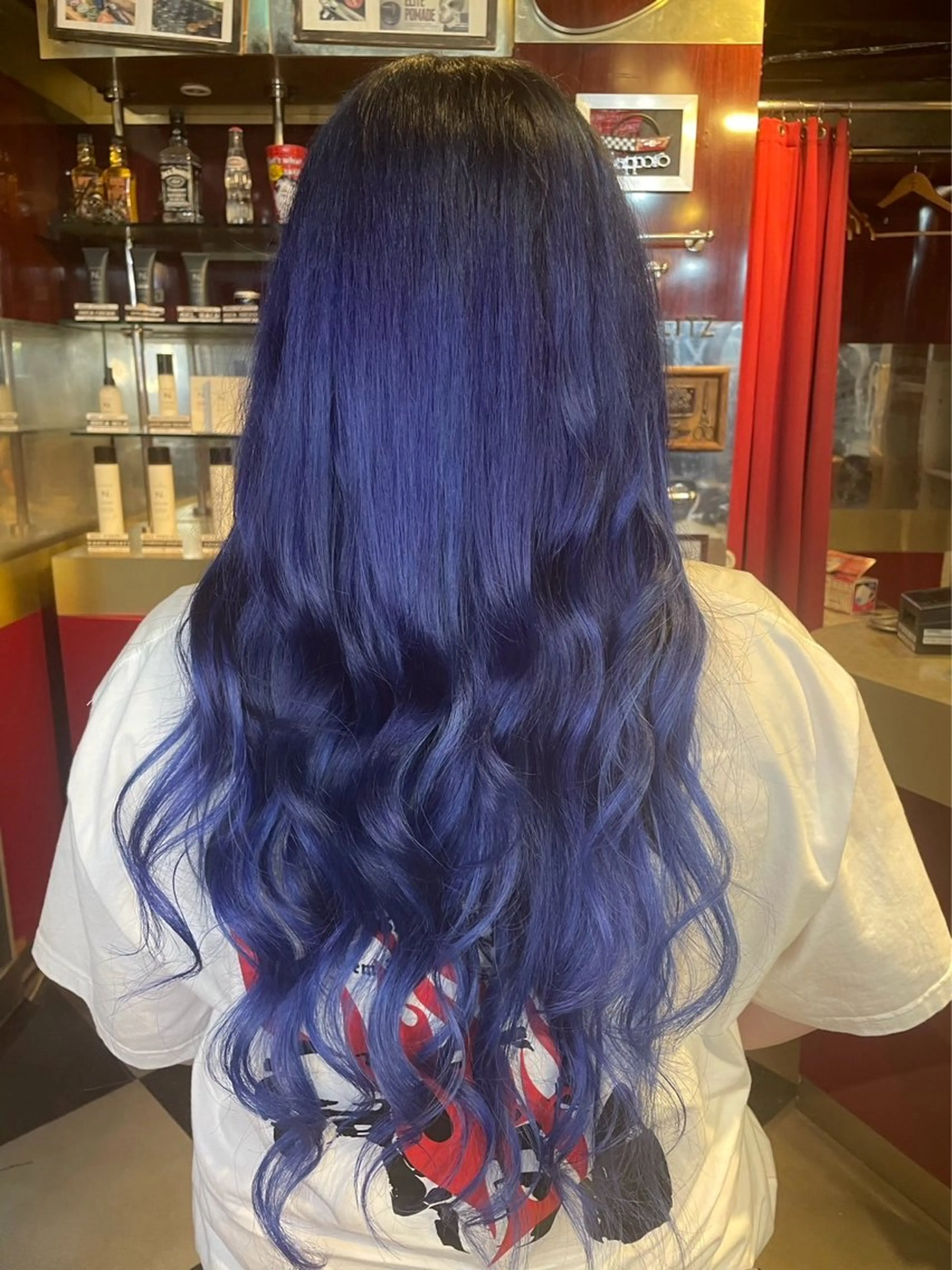 ロング カラー デザインカラー/ コーンロウのヘアスタイル