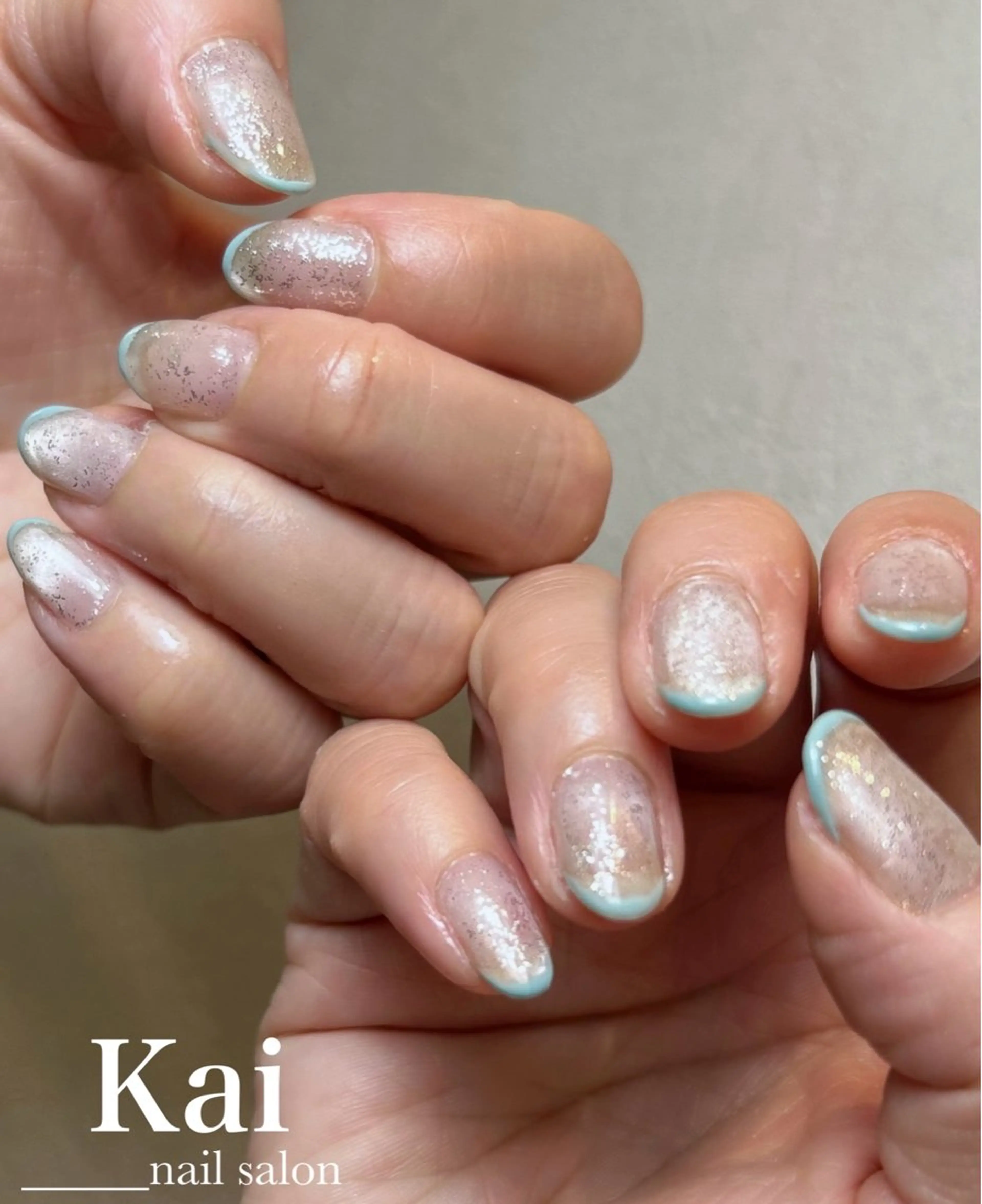 ネイル 入学式 フレンチネイル マグネットネイル ショートネイル 春ネイル ハンドネイル Kai  nail Mayukoのネイルデザイン