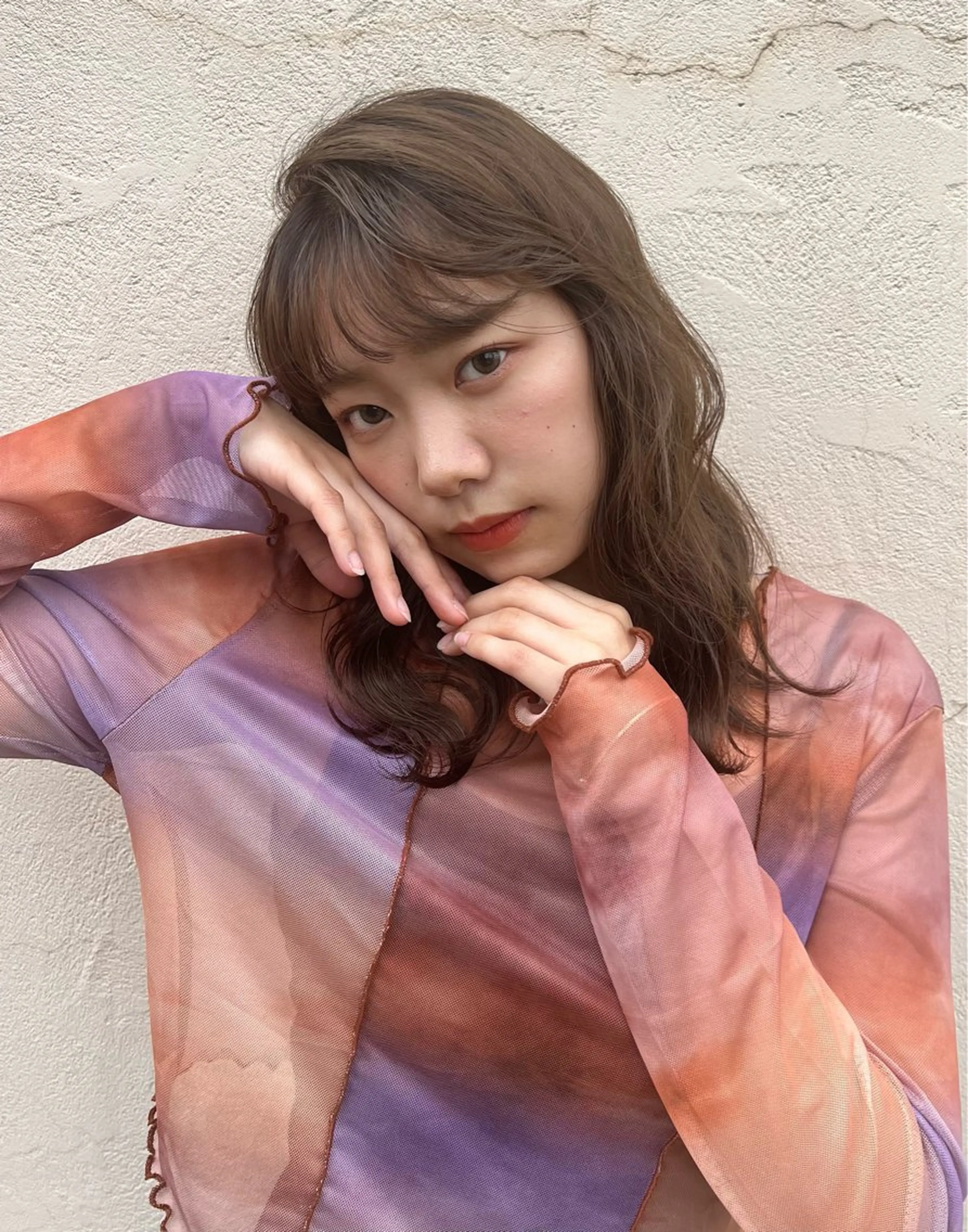 ミディアム 三瓶 公子のヘアスタイル