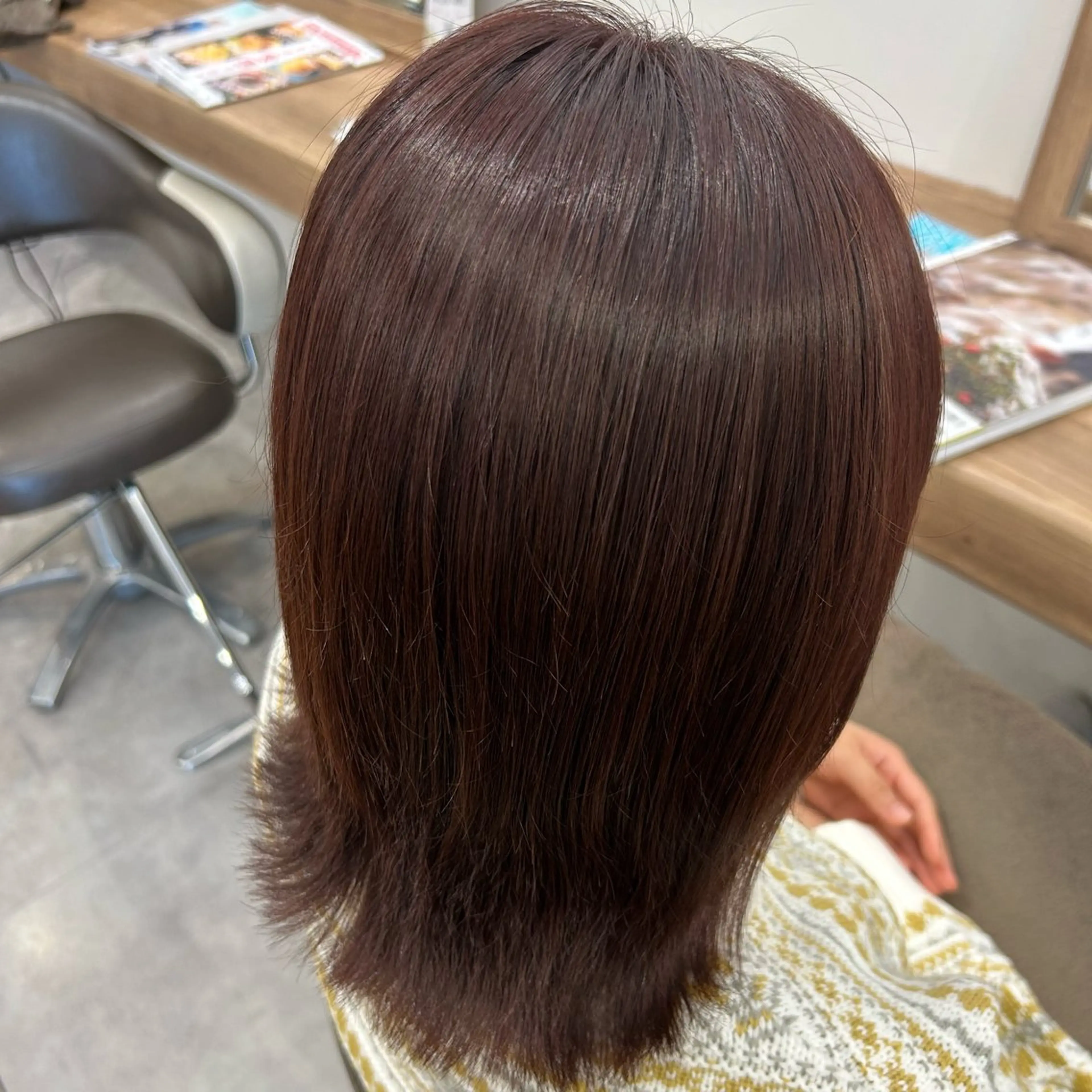 カラー ブラウンカラー ヘアカラー トリートメント 渡邊 玲来のヘアスタイル