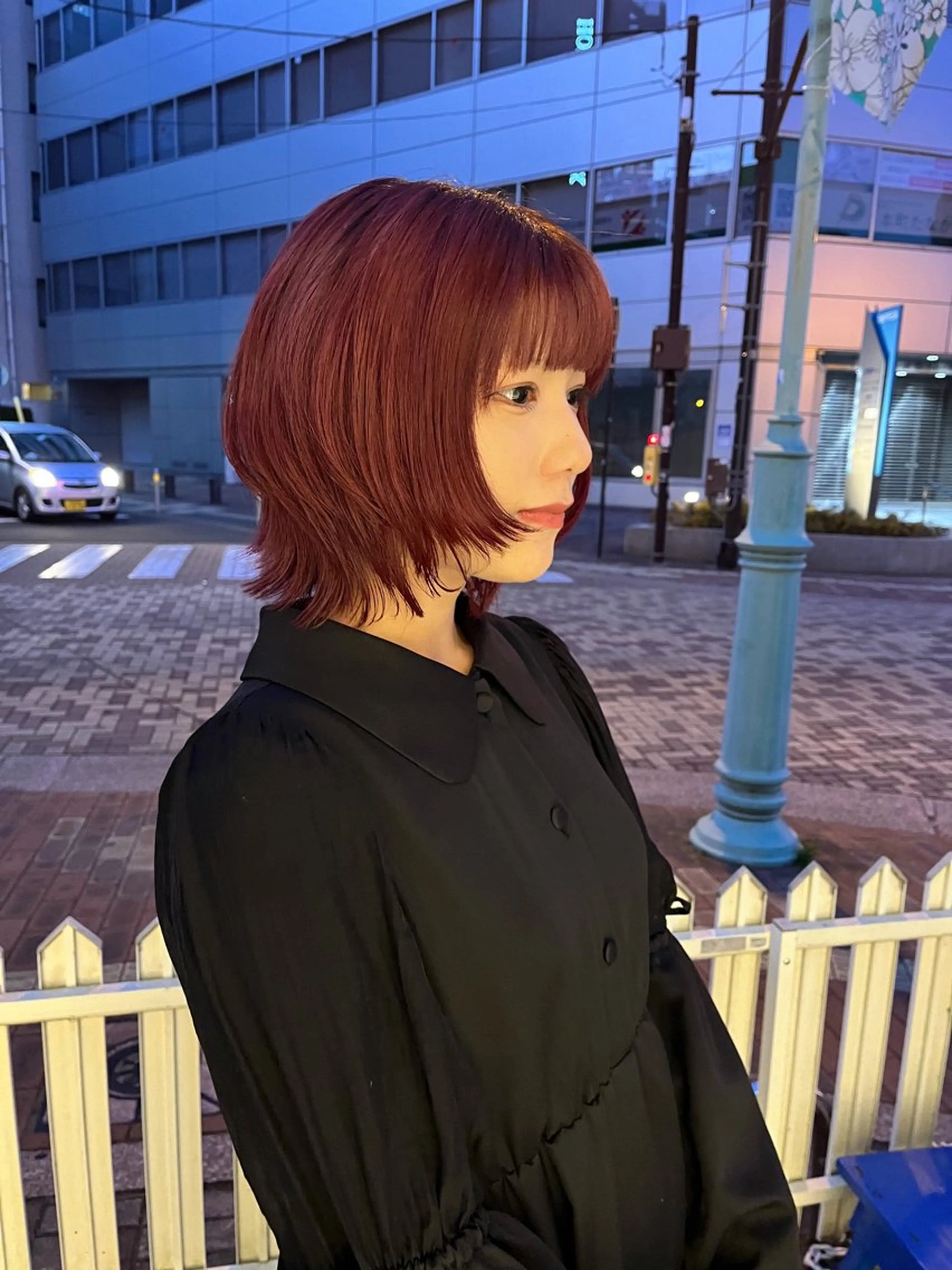 ショート カラー カット ヘアカラー 尾崎隼大 レイヤー/韓国ヘアのヘアスタイル