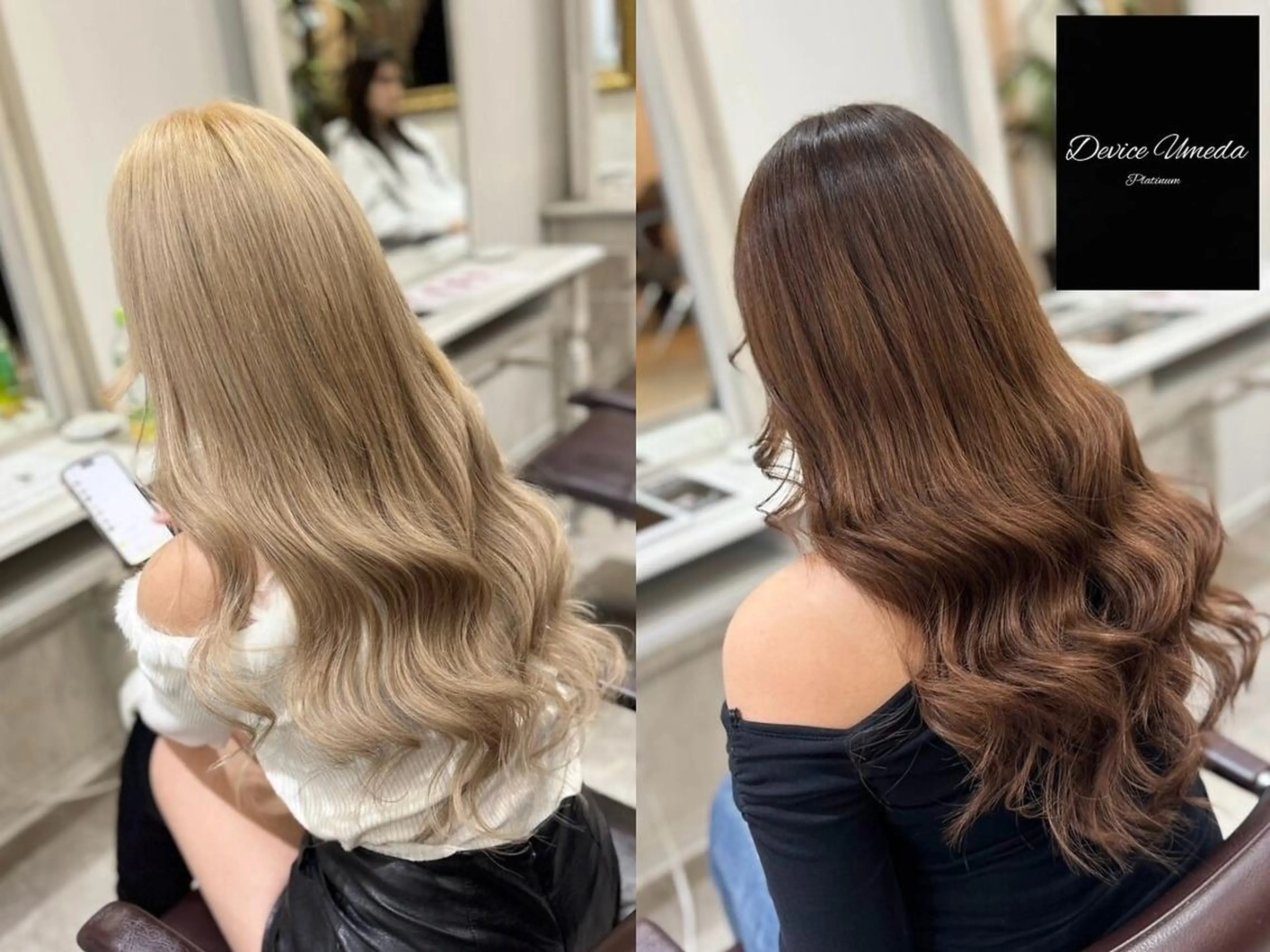 カラー メンズ ヘアアレンジ ロング エクステ地域最安値★ Device梅田のヘアスタイル