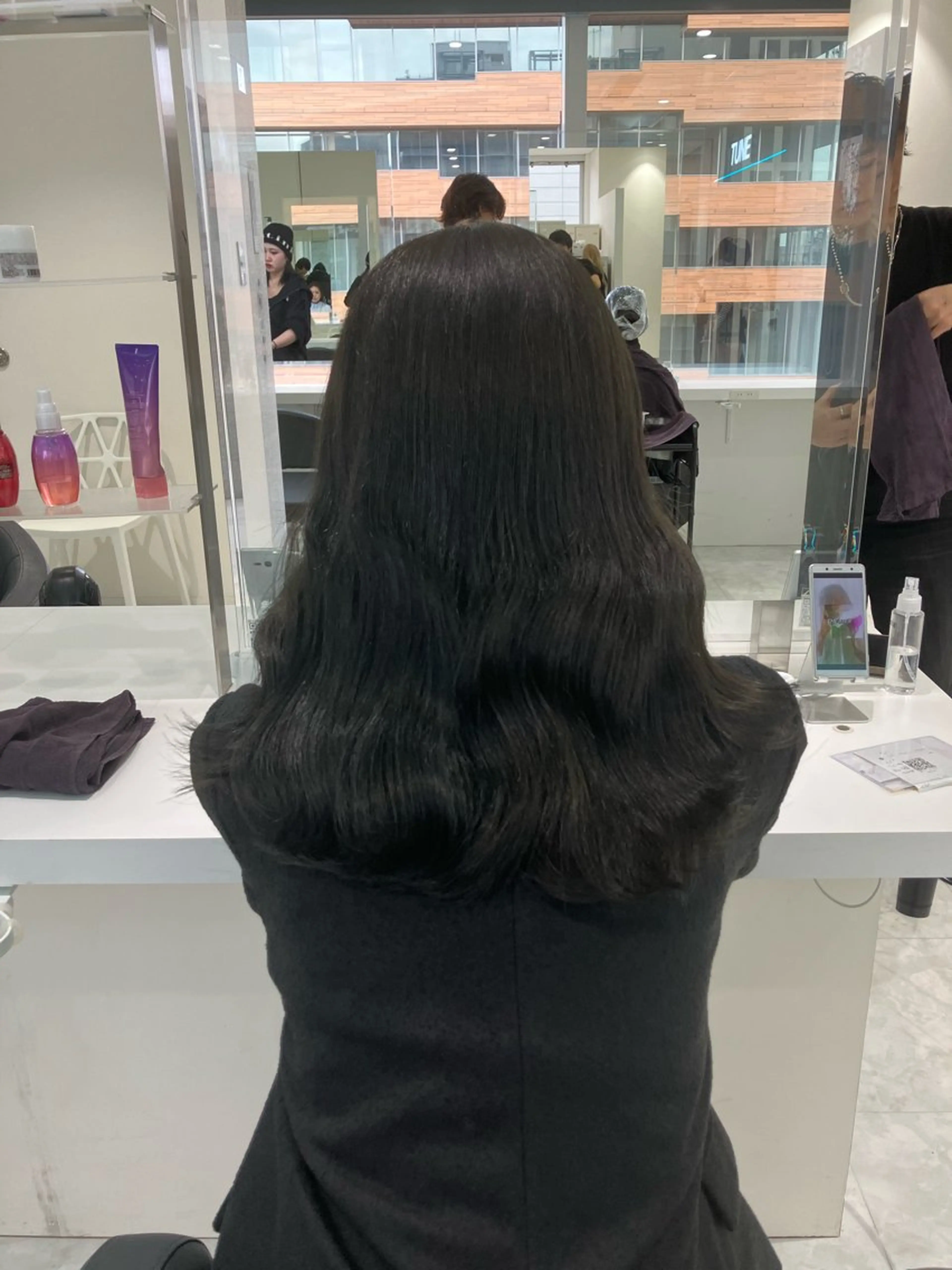 ロング カラー ヘアアレンジ 🫧透明感ラベンダー 似合わせ🫧あい🫧のヘアスタイル