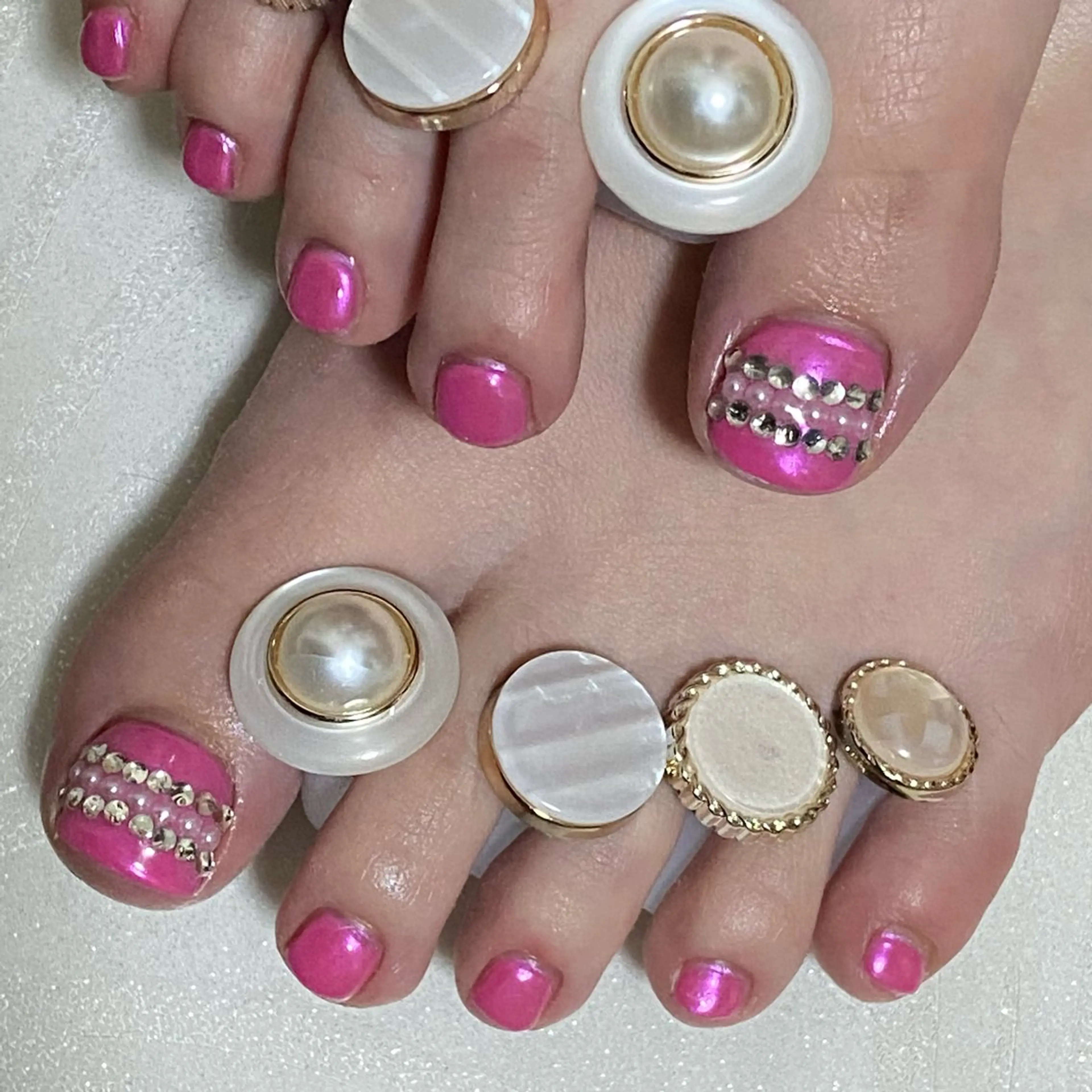 ネイル オーロラネイル ミラーネイル nail salon MARuのネイルデザイン