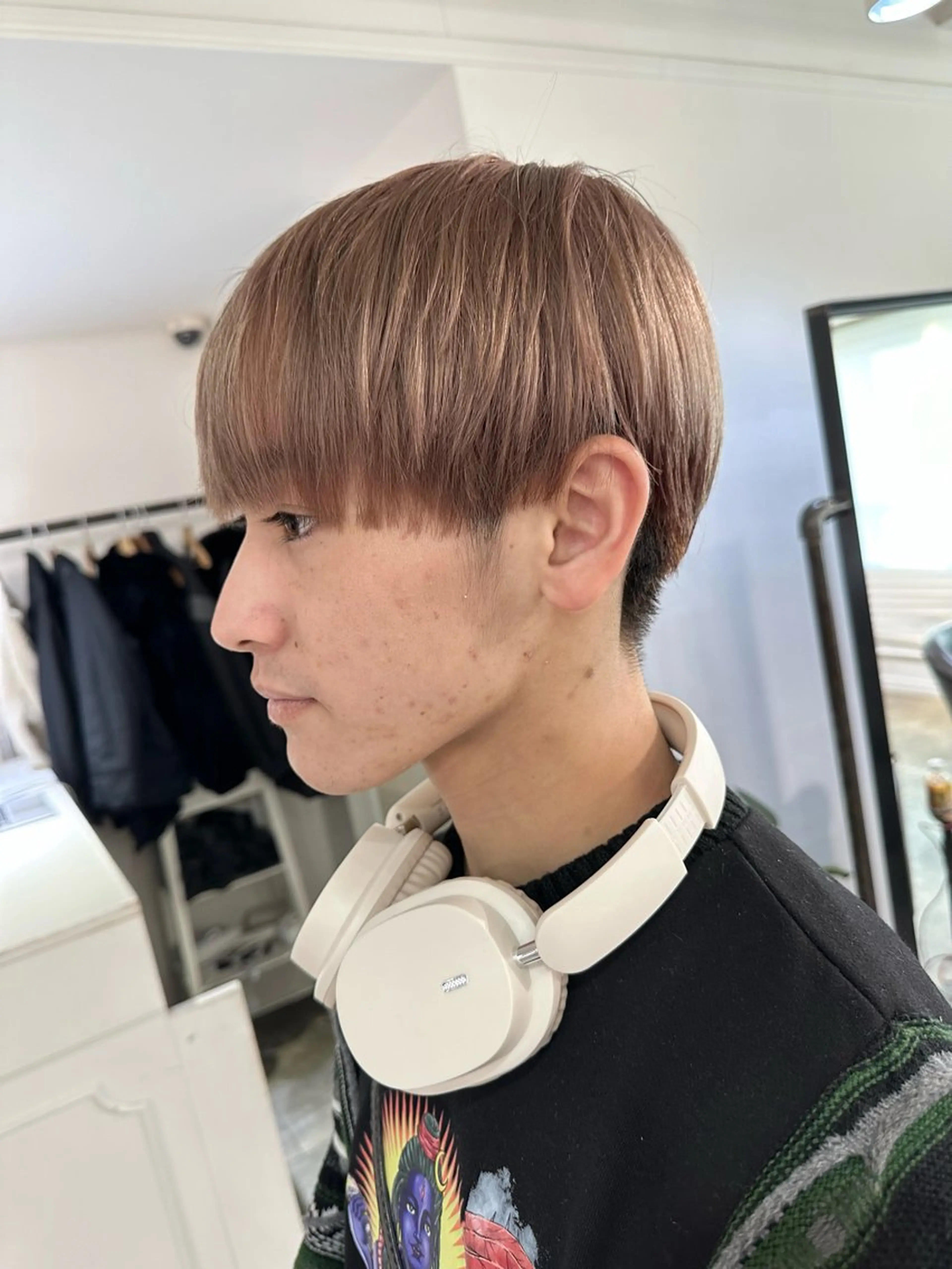 ショート カラー メンズ カット ヘアカラー トリートメント 【バレイヤージュ】 kentoのヘアスタイル