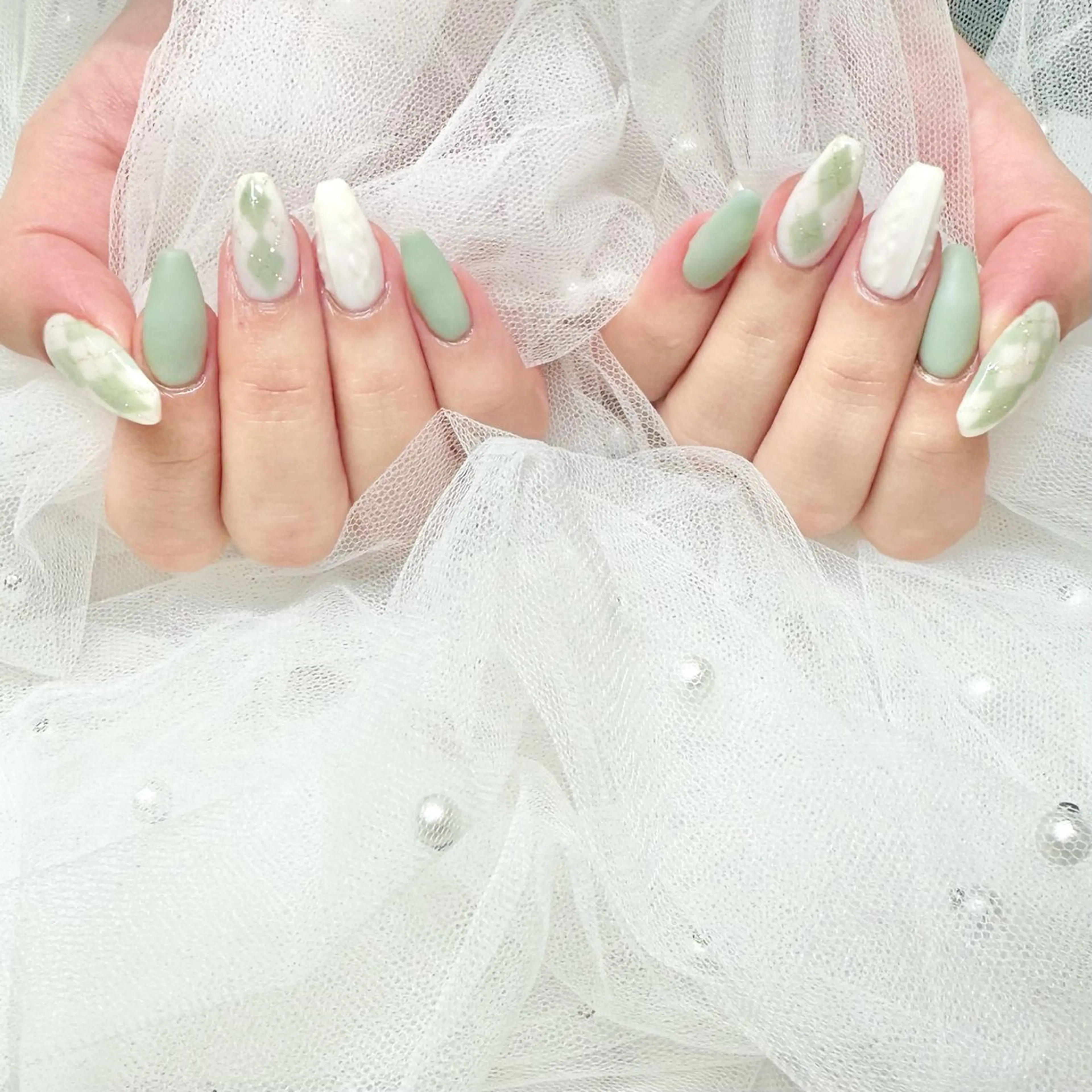ネイル ハンドネイル 武蔵小金井Jr⟡.· 🎀yoshie🎀のネイルデザイン