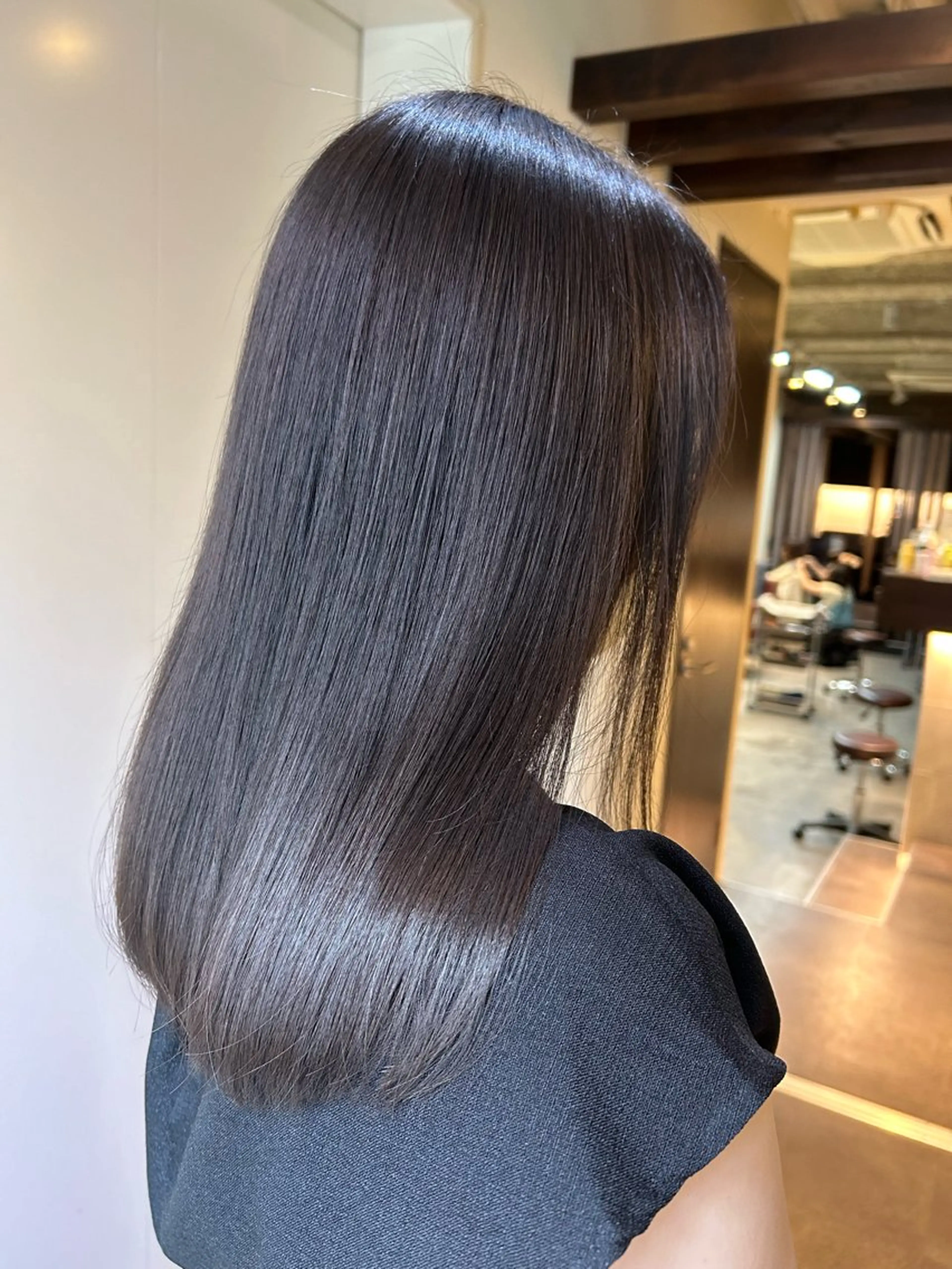 セミロング 髪質改善 トリートメント 🤎タケオカ サキ🤎のヘアスタイル