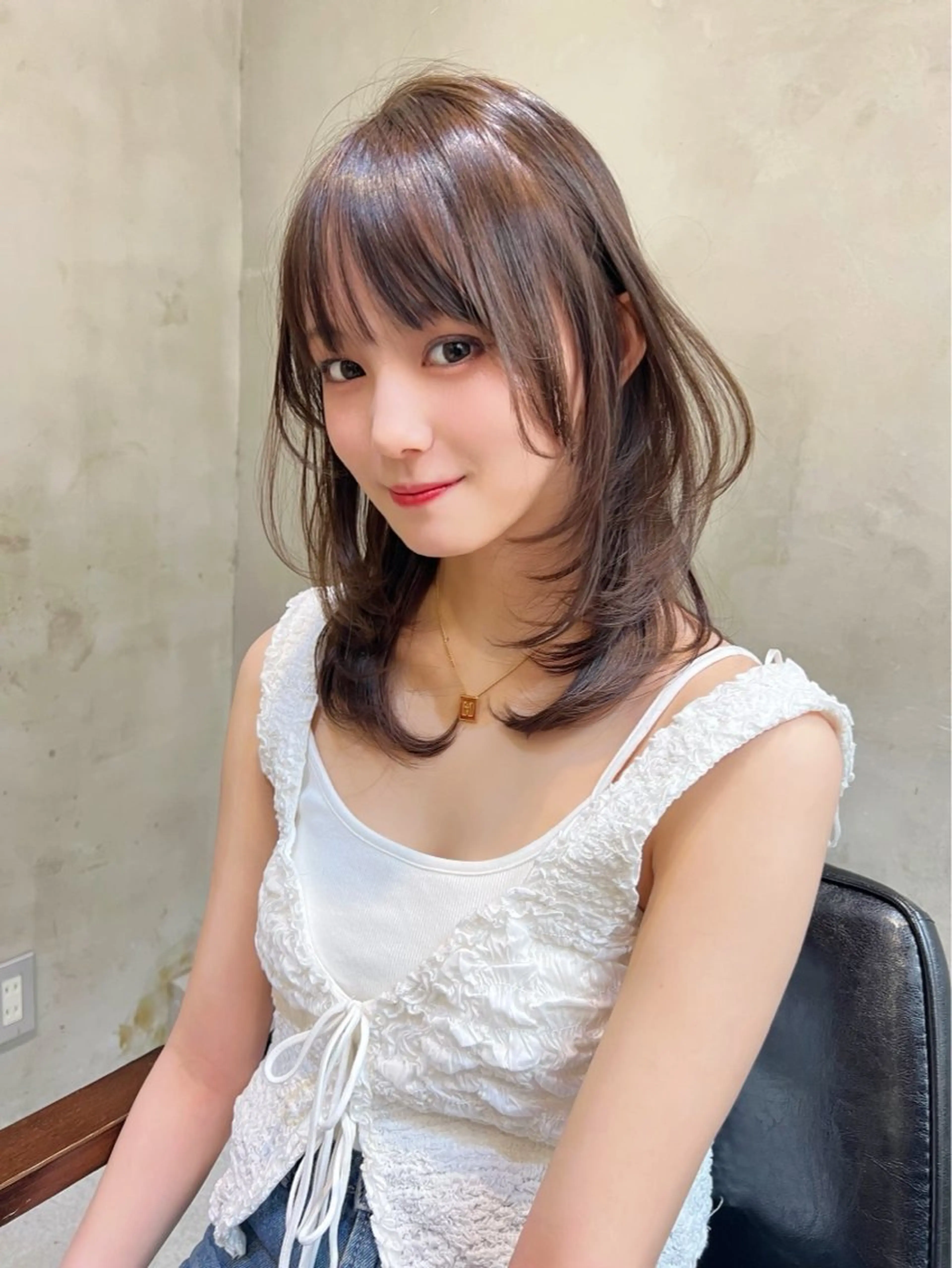 ミディアム カラー Kanon ⟡.·*.のヘアスタイル