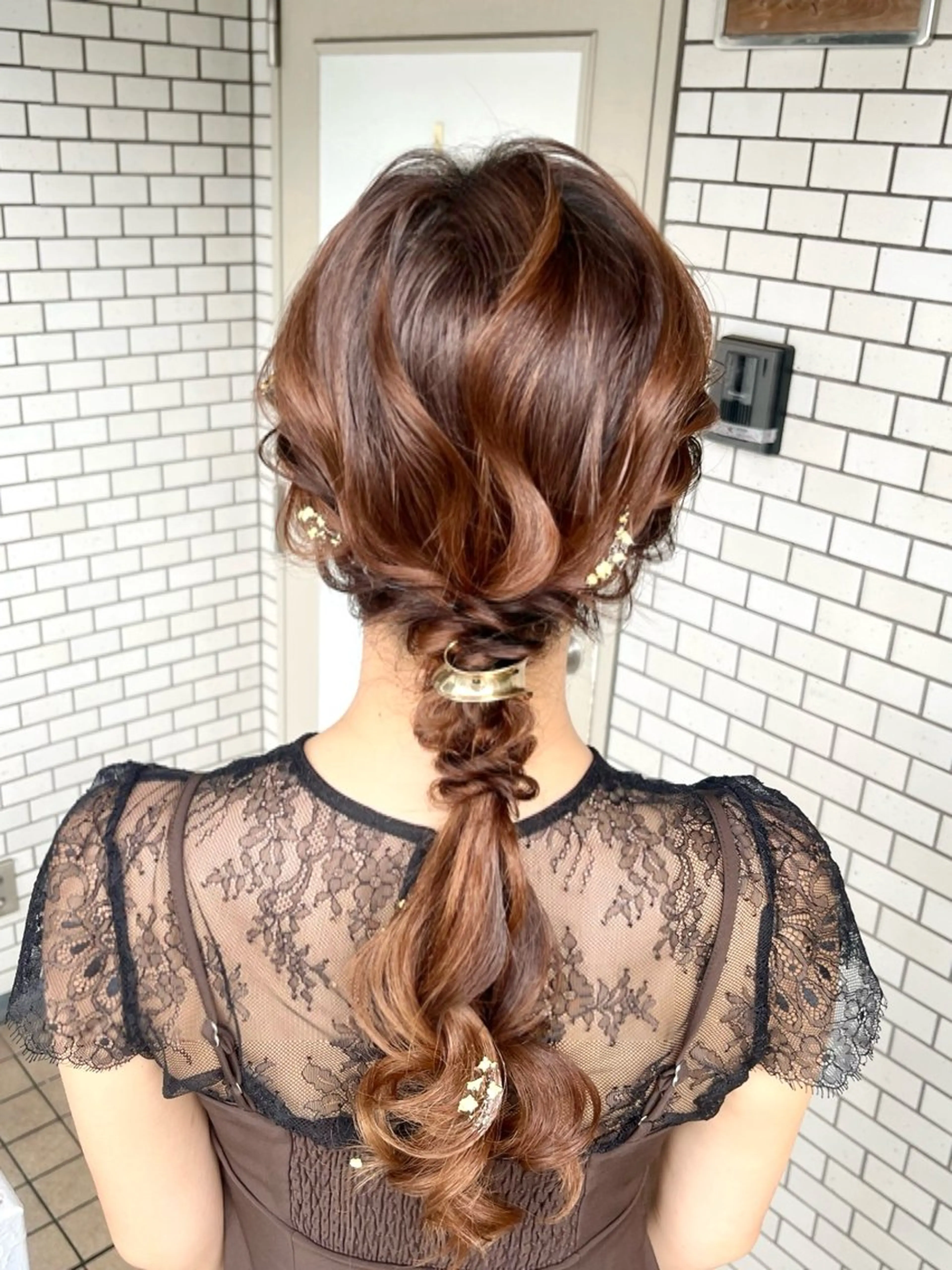 ヘアアレンジ 結婚式・ブライダル 髪飾り ヘアセット 推し活＊イベントヘア 💕ゆり🐈🐾のヘアスタイル