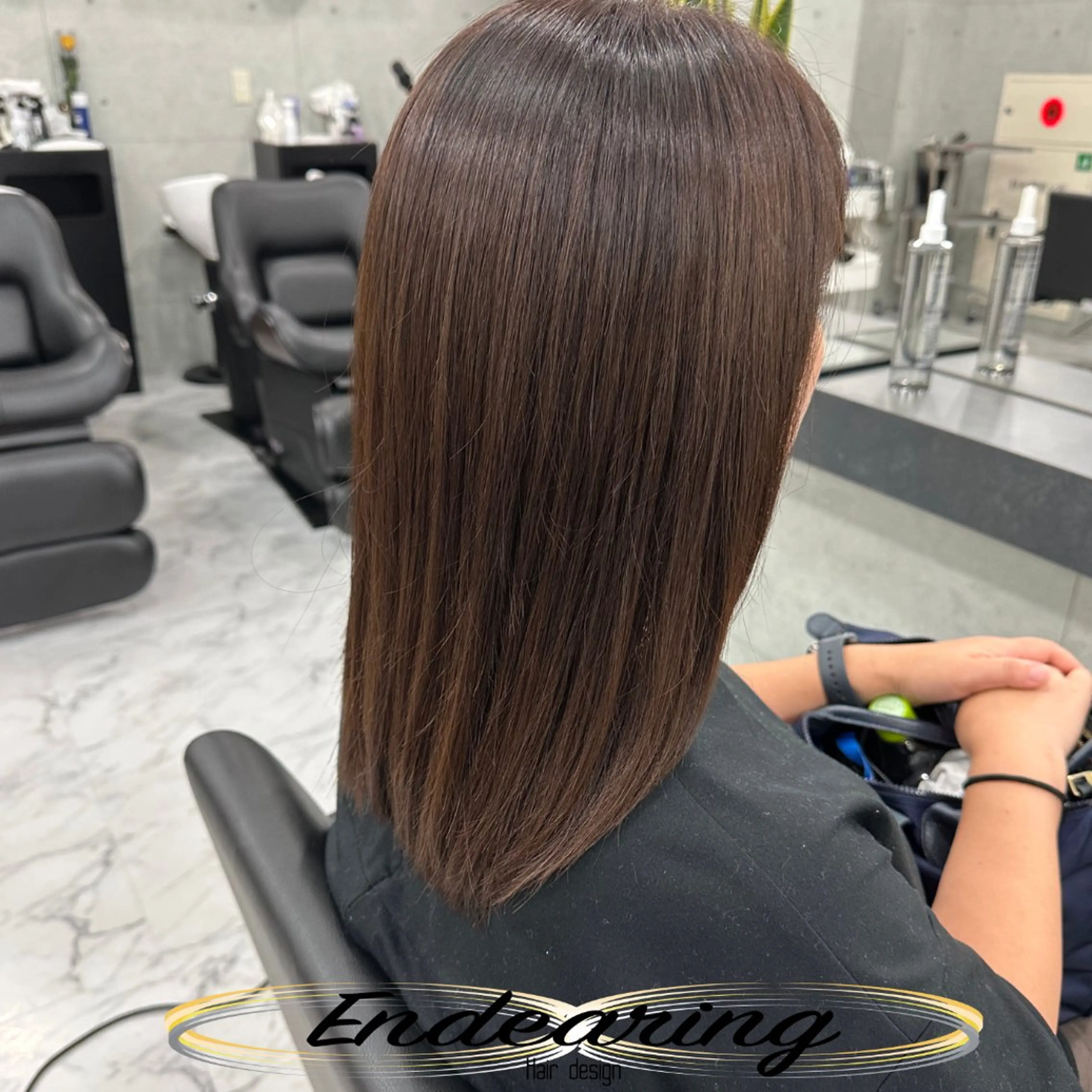 ミディアム レイヤーカット ローレイヤー カット ヘアカラー Endearing 銀座/レイヤーカットのヘアスタイル