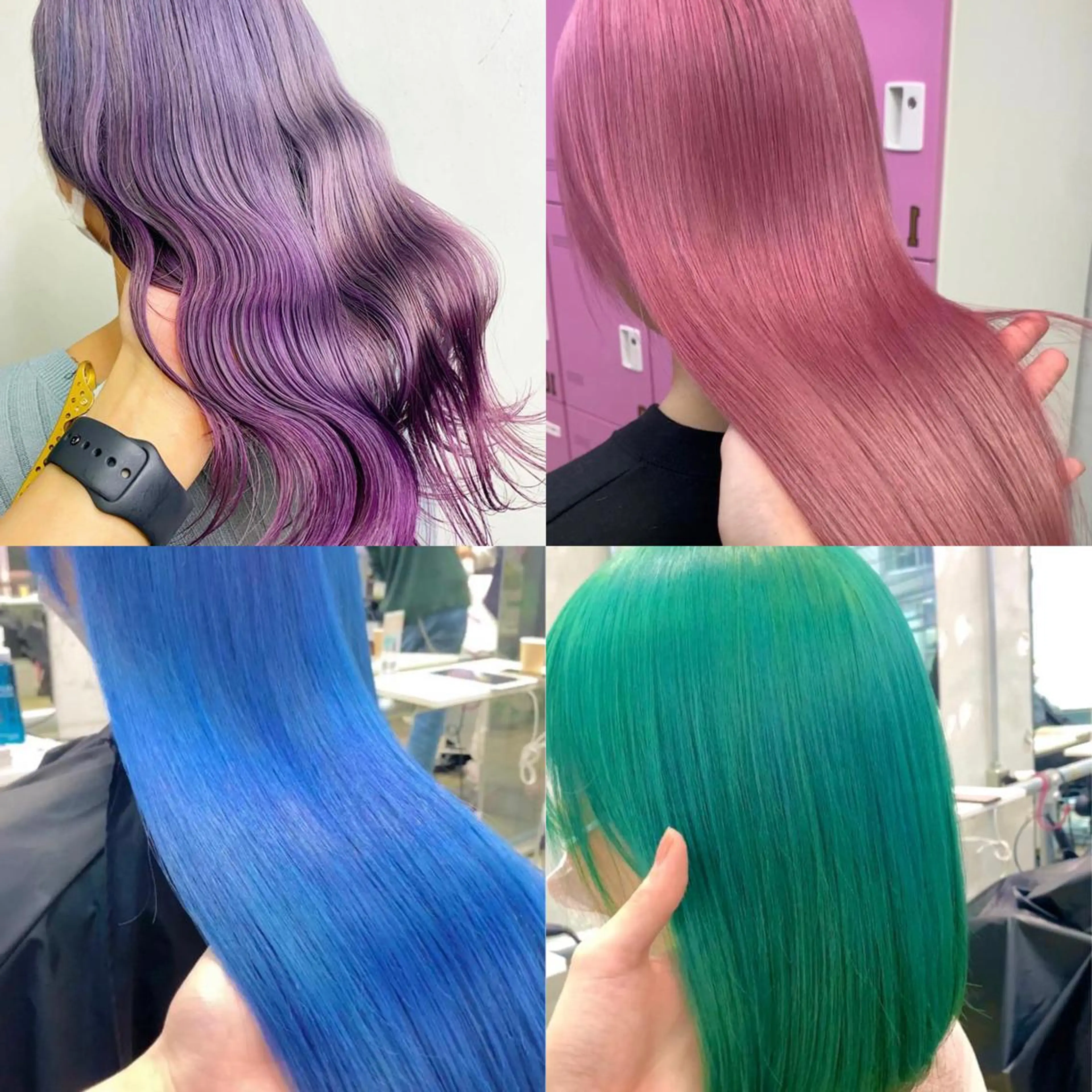 セミロング カラー ヘアアレンジ ヘアカラー トリートメント ヘアセット 🧸ハイトーン🧸 ゆっきー🧸のヘアスタイル