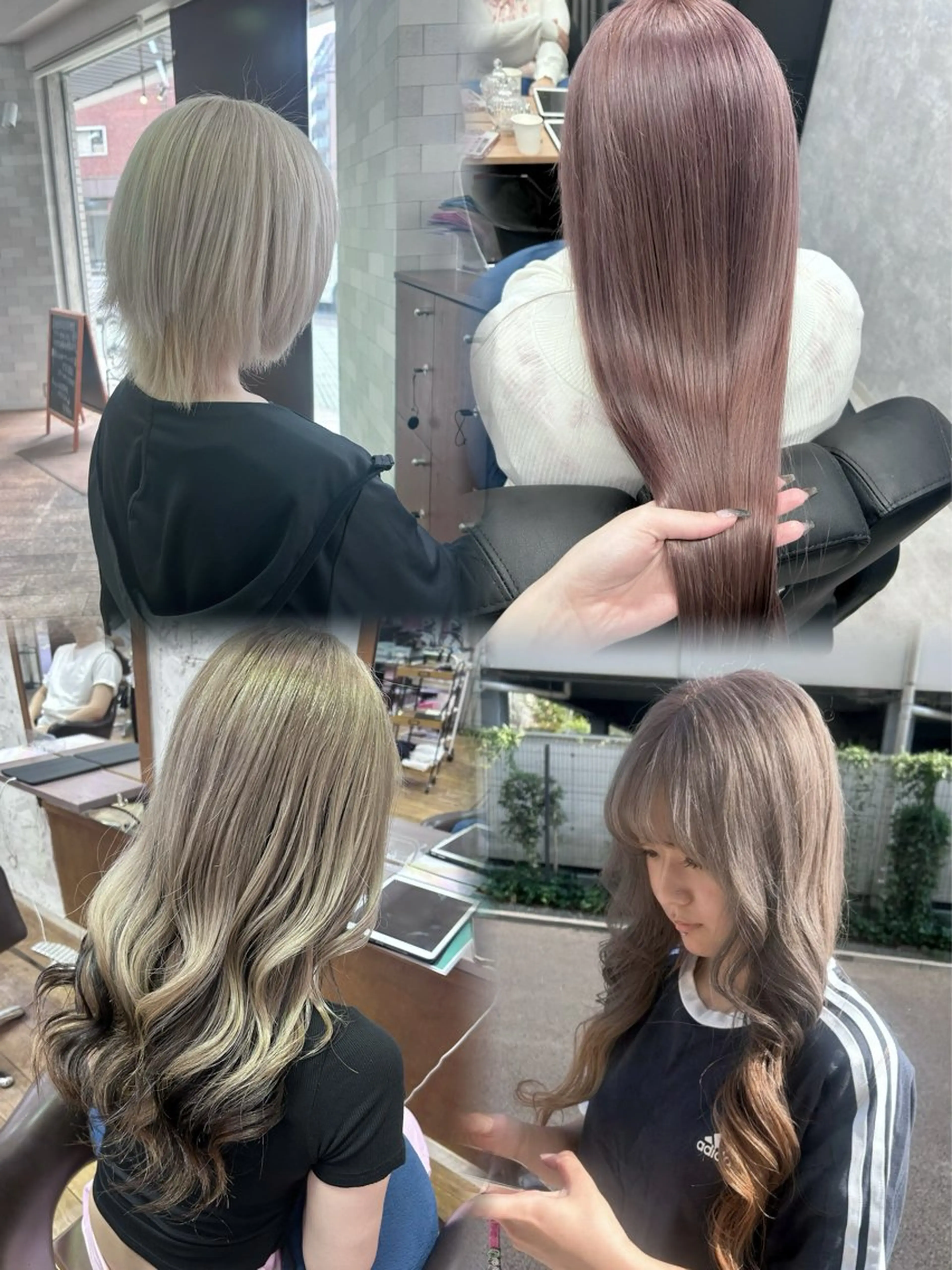ロング ヘアカラー ハイトーン×艶カラー 🤍MIZUKIのヘアスタイル