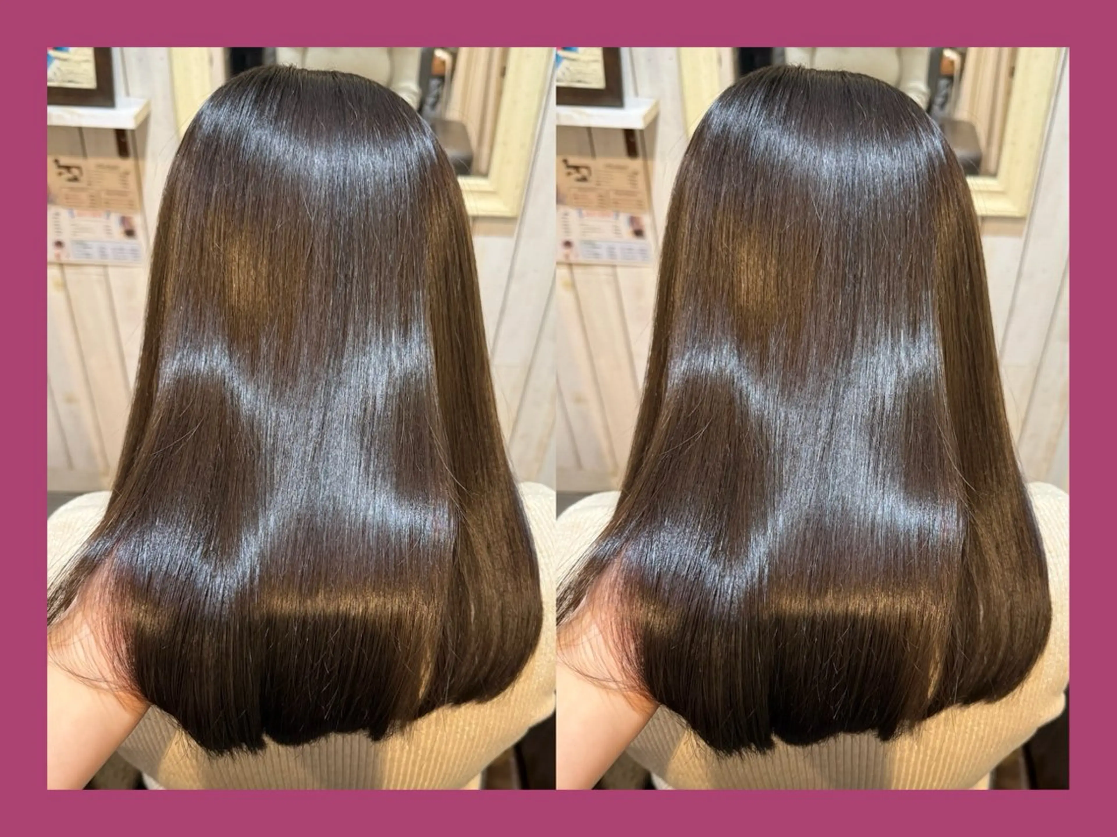 セミロング カラー 髪質改善 カット ヘアカラー トリートメント 髪質改善/ハイトーン /茅ヶ崎/YUKAのヘアスタイル