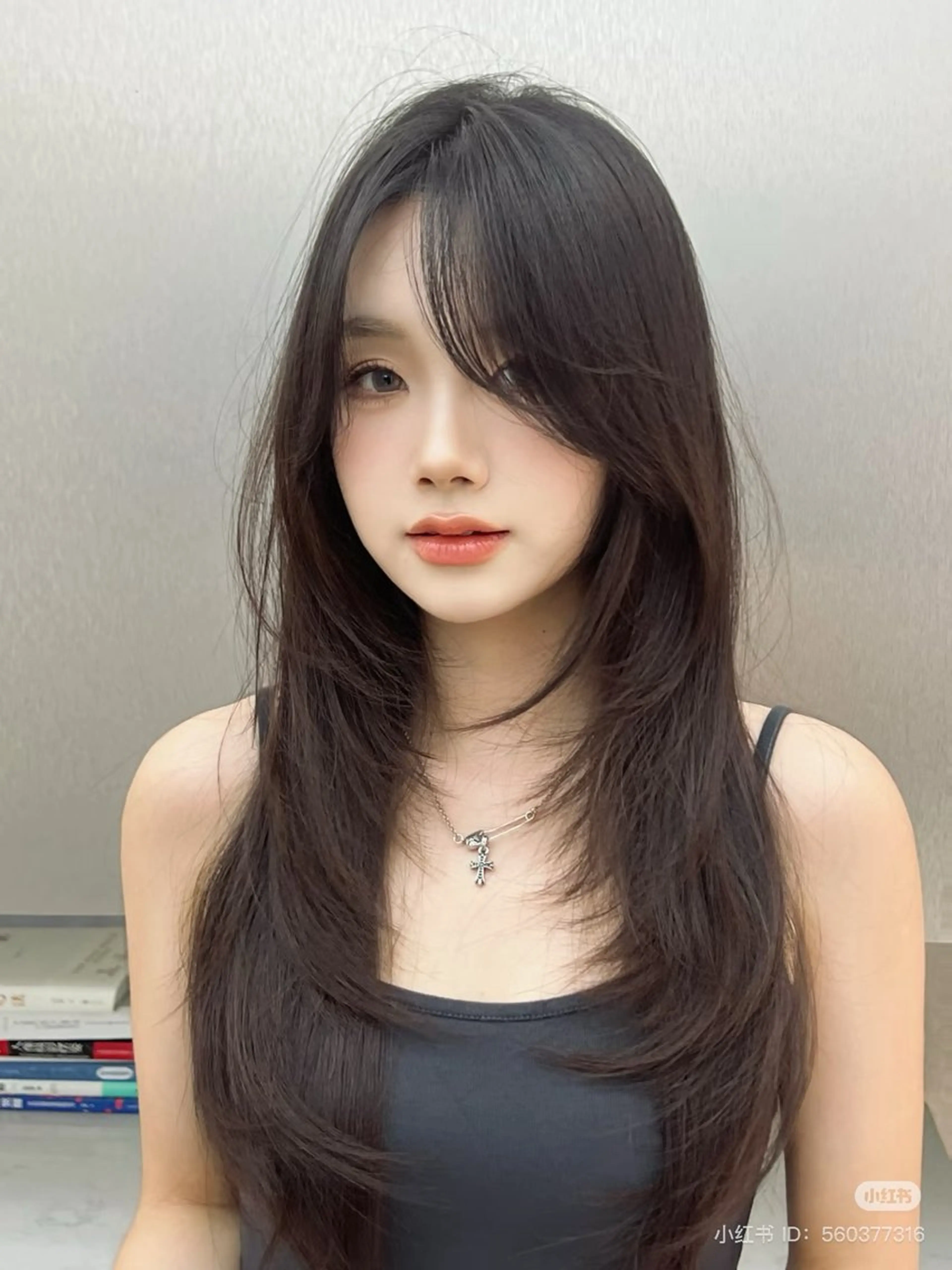 韓国レイヤーカット。髪質改善トリートメント。⚠️必ず補足説明全てお読みの上〖予約リクエスト〗から⚠️の写真
