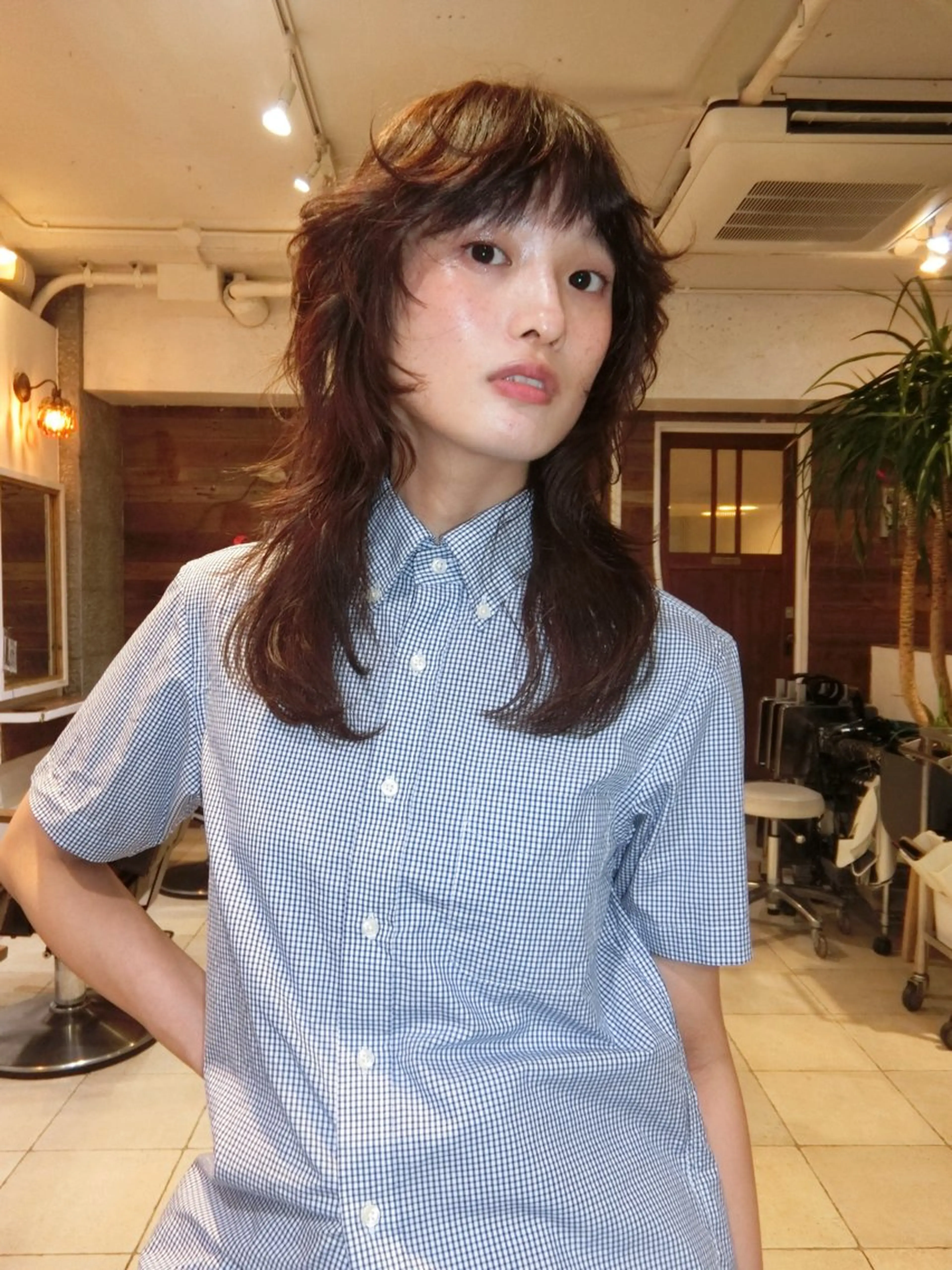 ミディアム カラー ハイレイヤー レイヤーカット 🪐カットモデル 募集中🪐ナオキのヘアスタイル