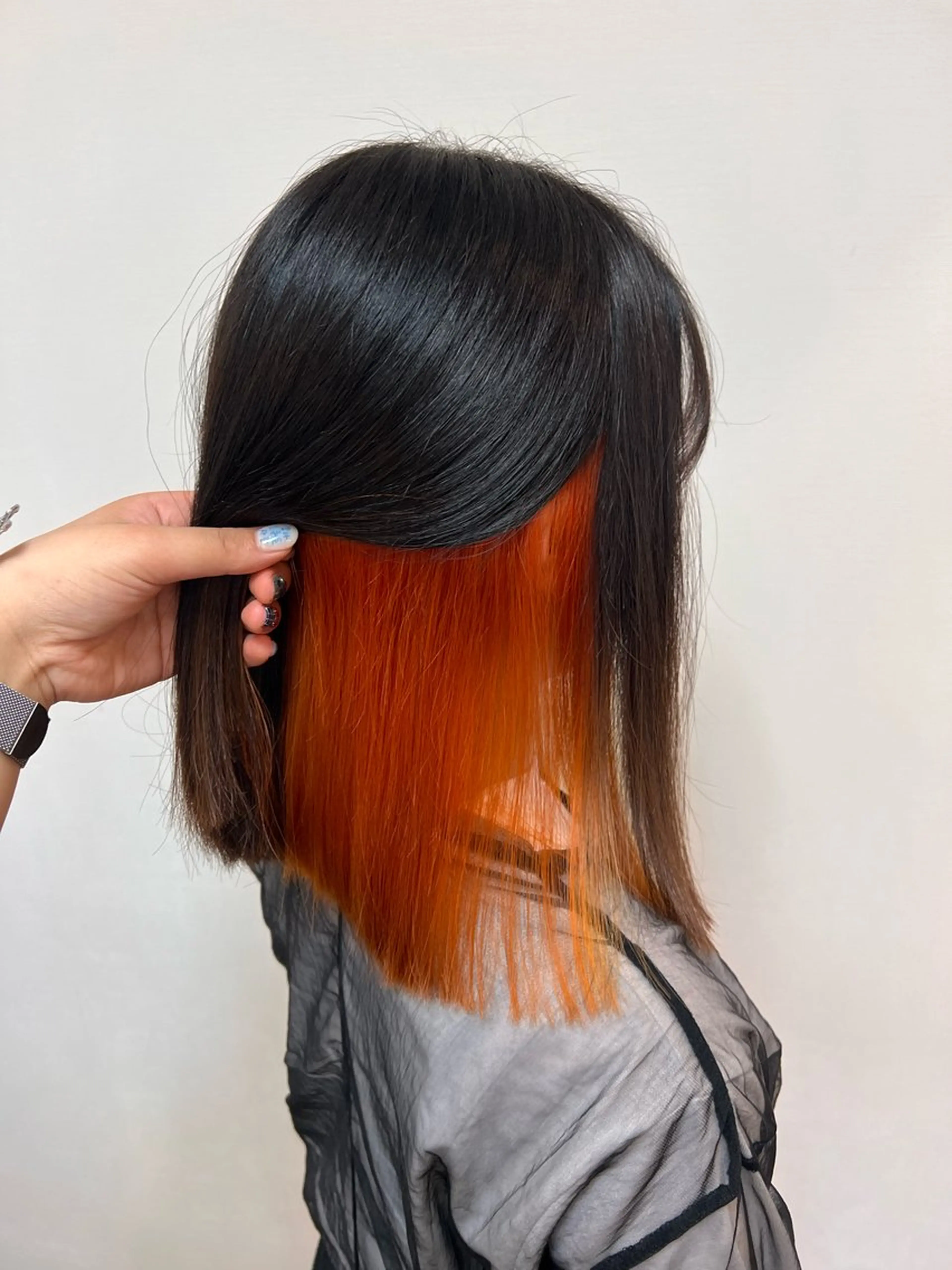 カラー インナーカラー オレンジ ヘアカラー STORY／ MAOのヘアスタイル