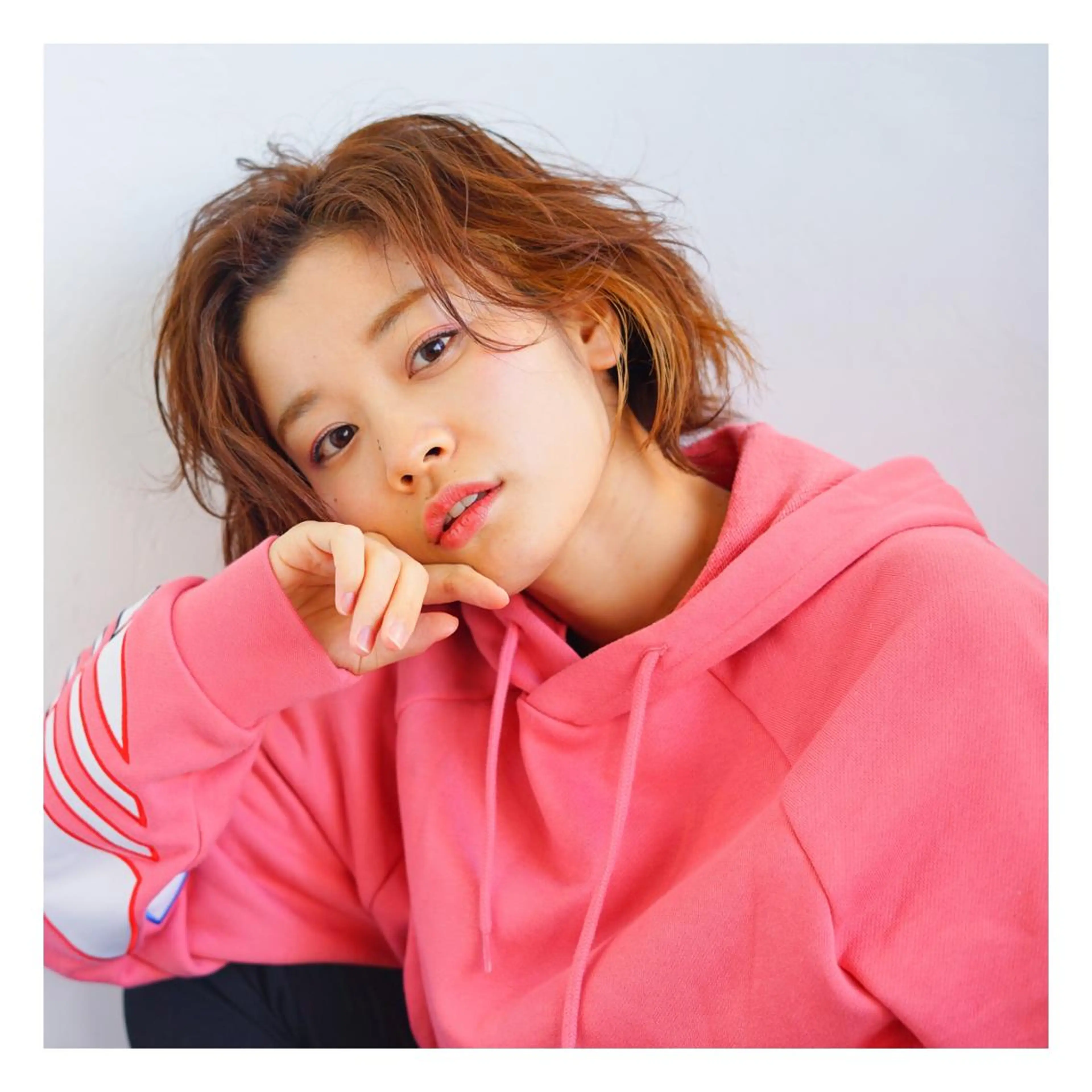 ミディアム カラー 菊池大一 パーマのヘアスタイル