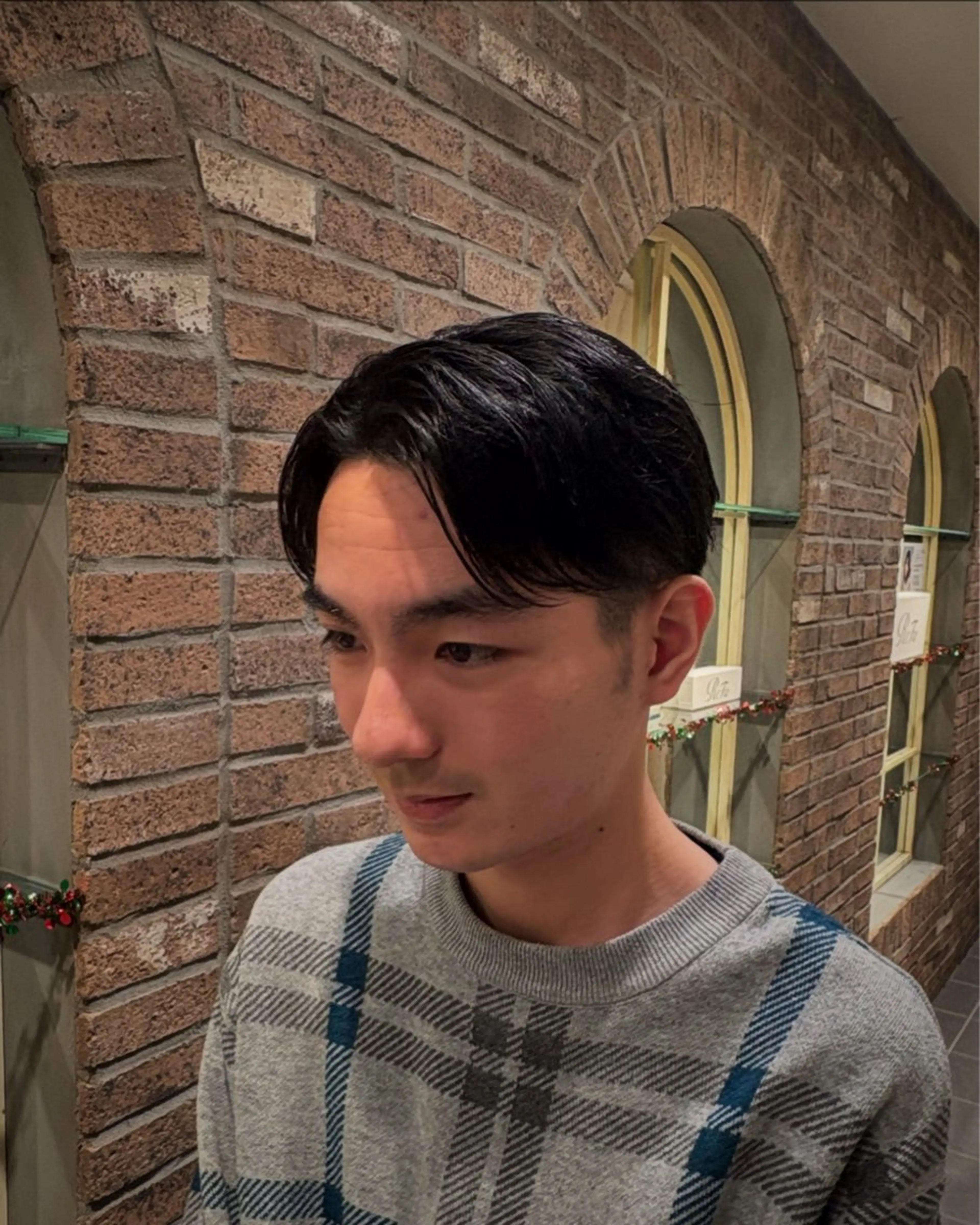 パーマ メンズ センターパート メンズメッシュ マッシュ メンズパーマ メンズツイストパーマ 高田馬場/メンズ/ 外国人風ヘアのヘアスタイル