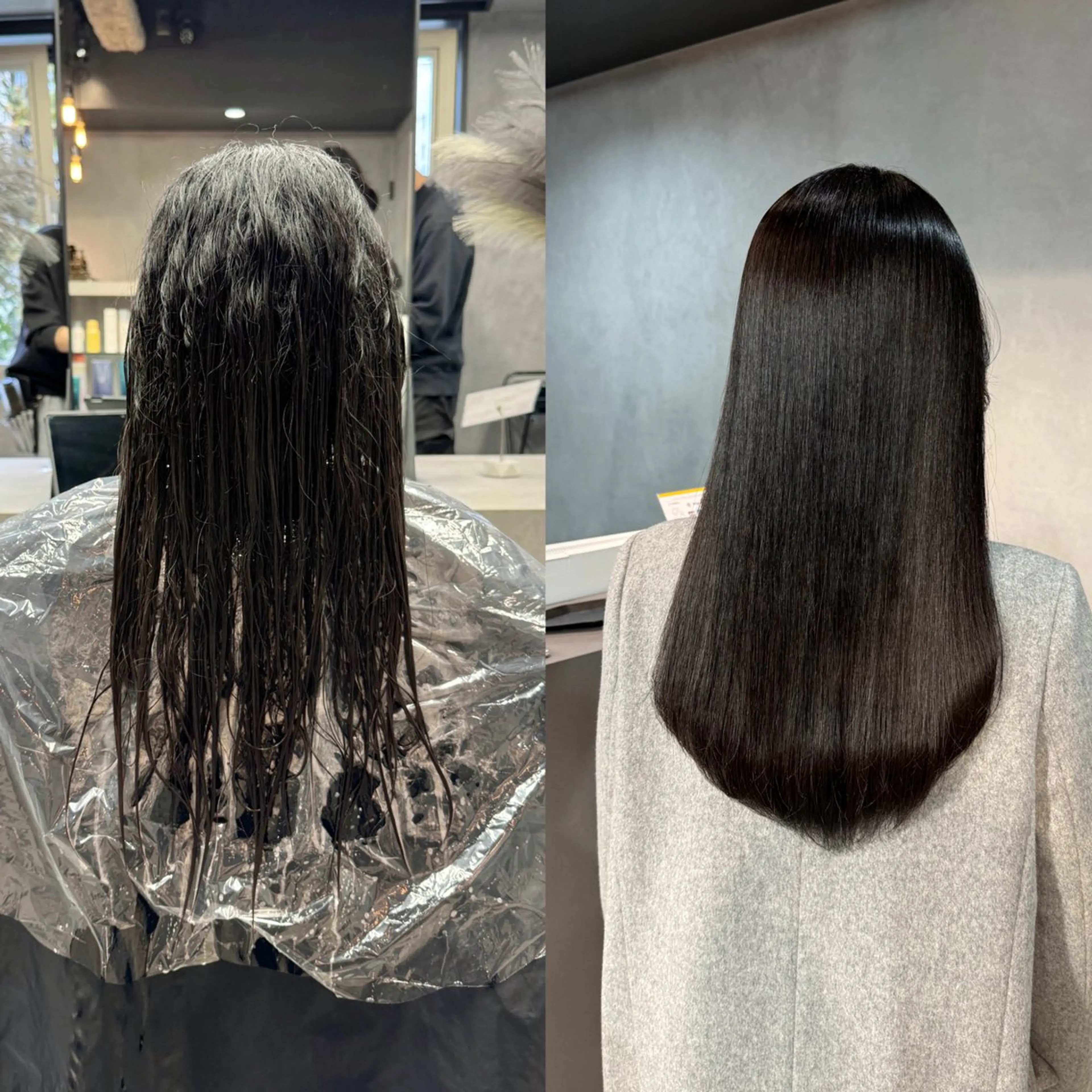 セミロング カット ヘアカラー 縮毛矯正 トリートメント 髪質改善/艶髪 MINAMIのヘアスタイル