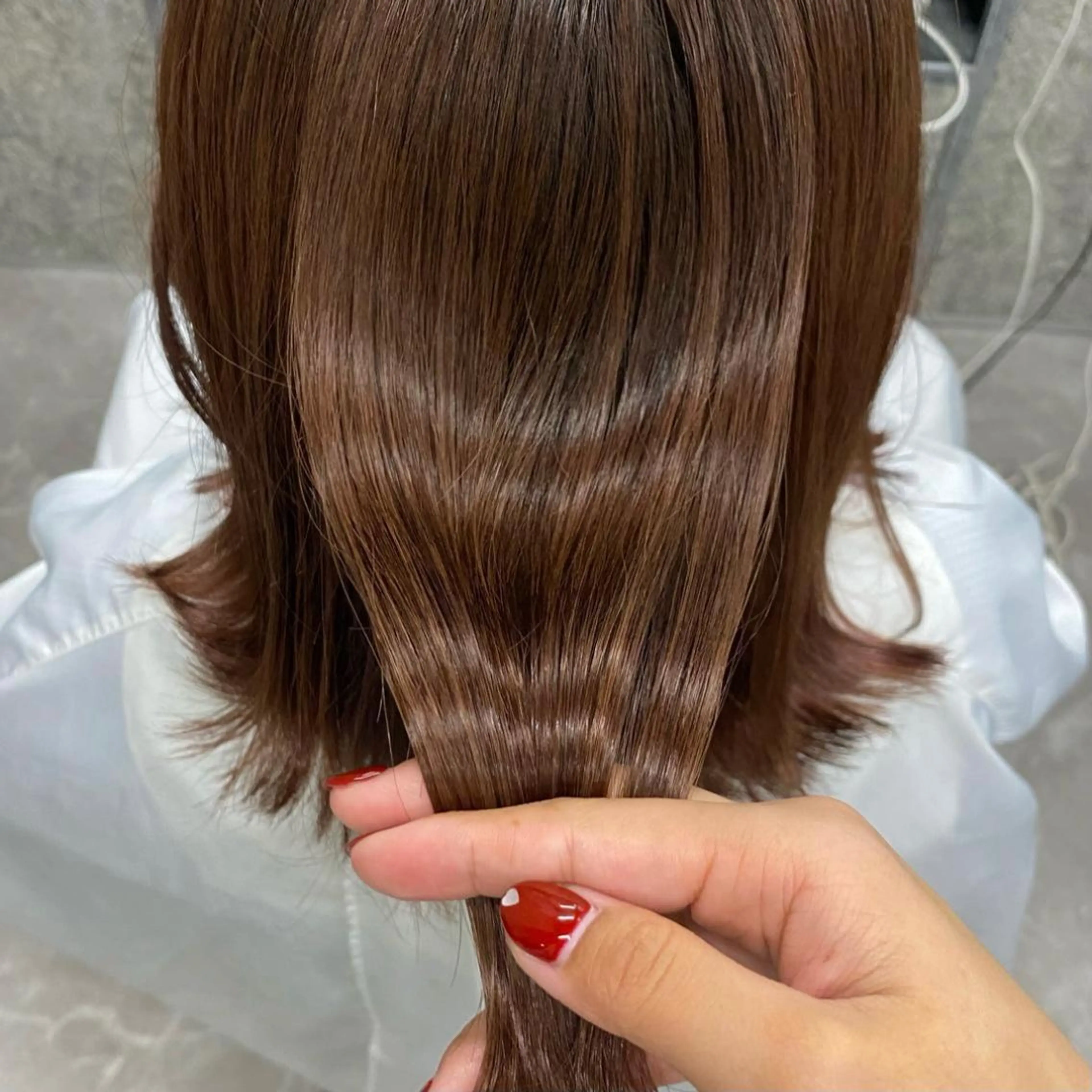 ミディアム ブリーチなしダブルカ ラー🩶manamiのヘアスタイル