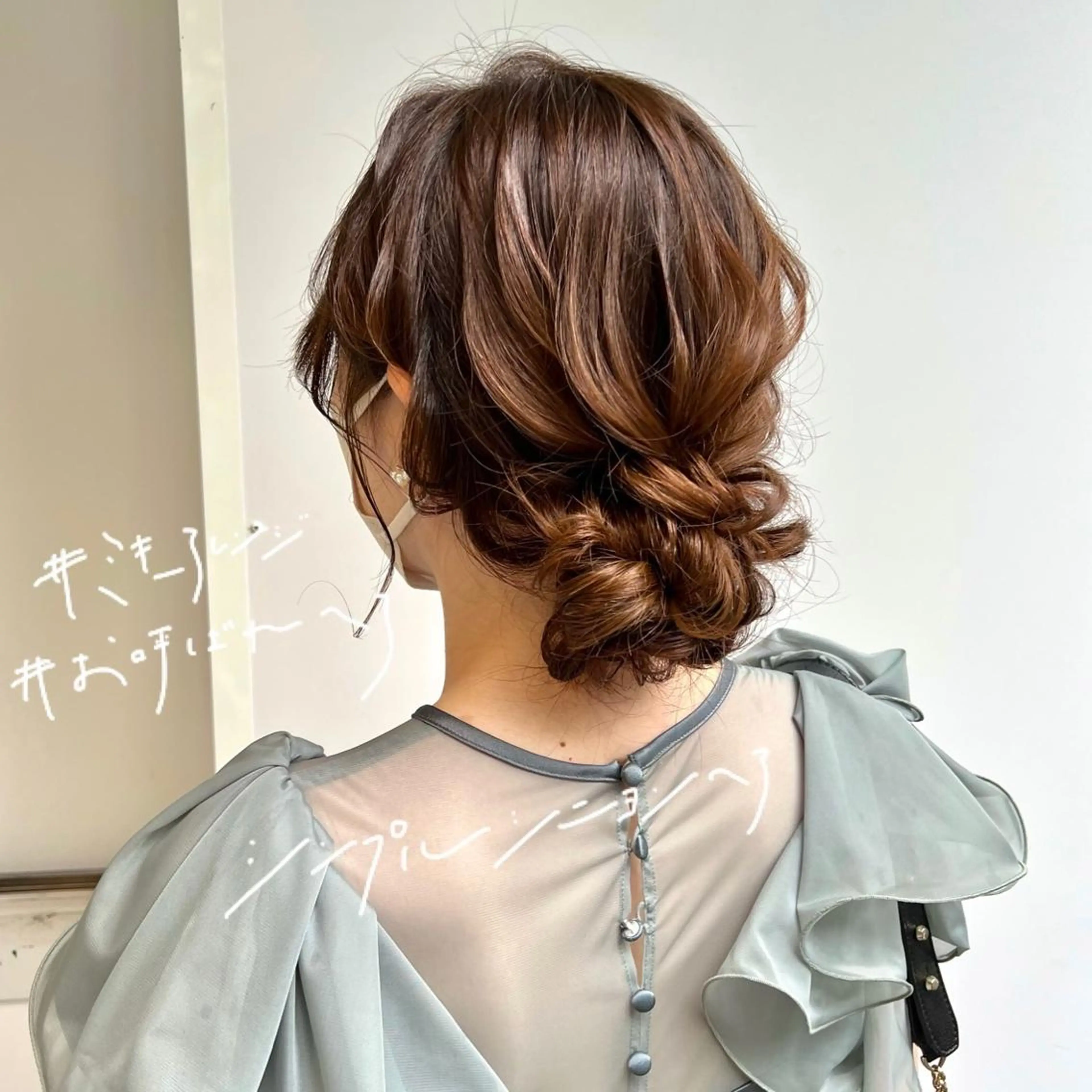 セミロング 浴衣 ヘアセット GrandStory SHIBUYA所属・卒業式お呼ばれ🕊️ ヘアセット✴︎ミキのヘアスタイル