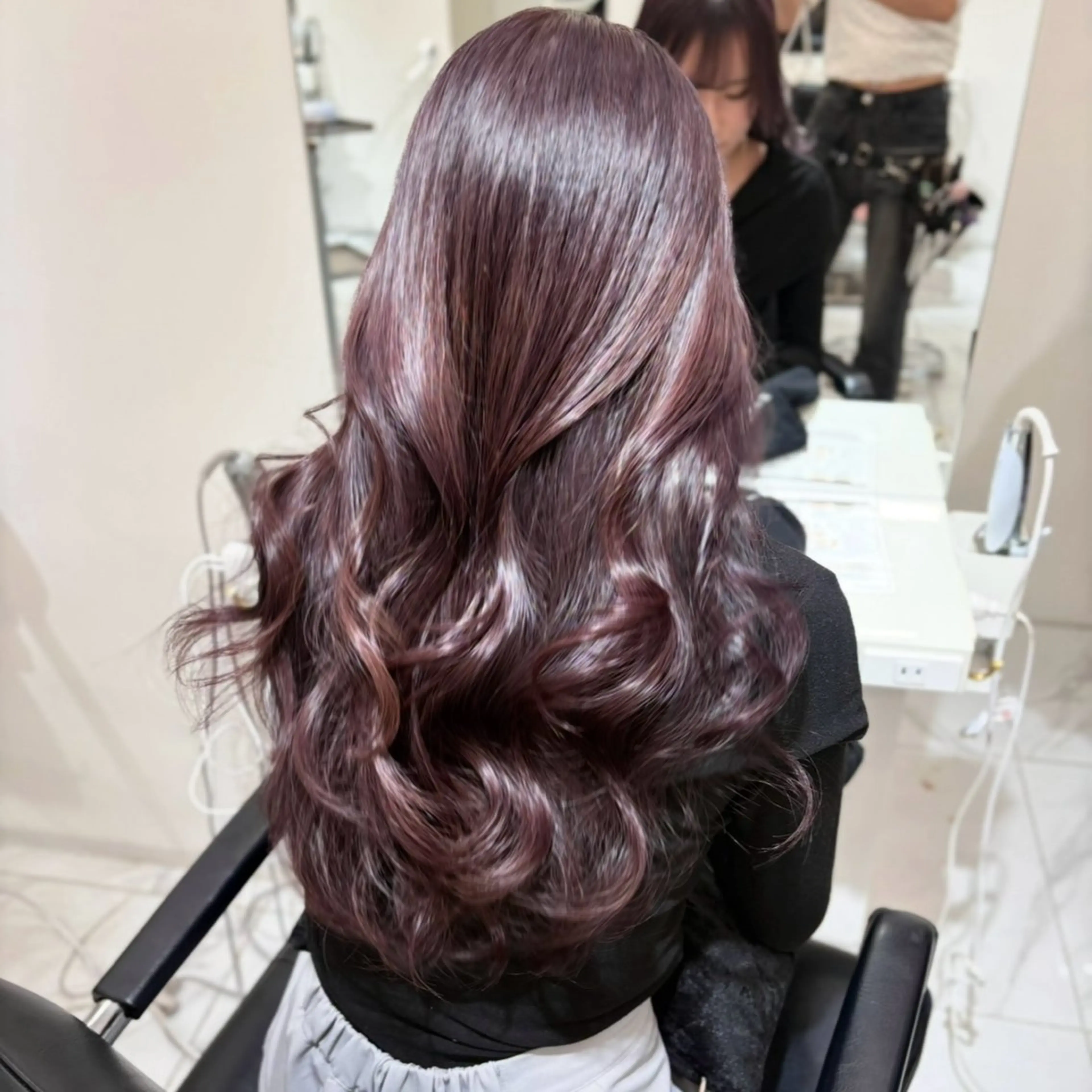 セミロング カラー ブリーチ ダブルカラー ブリーチなしカラー 上品モテ韓国ヘア 🩶渋谷/aoiのヘアスタイル