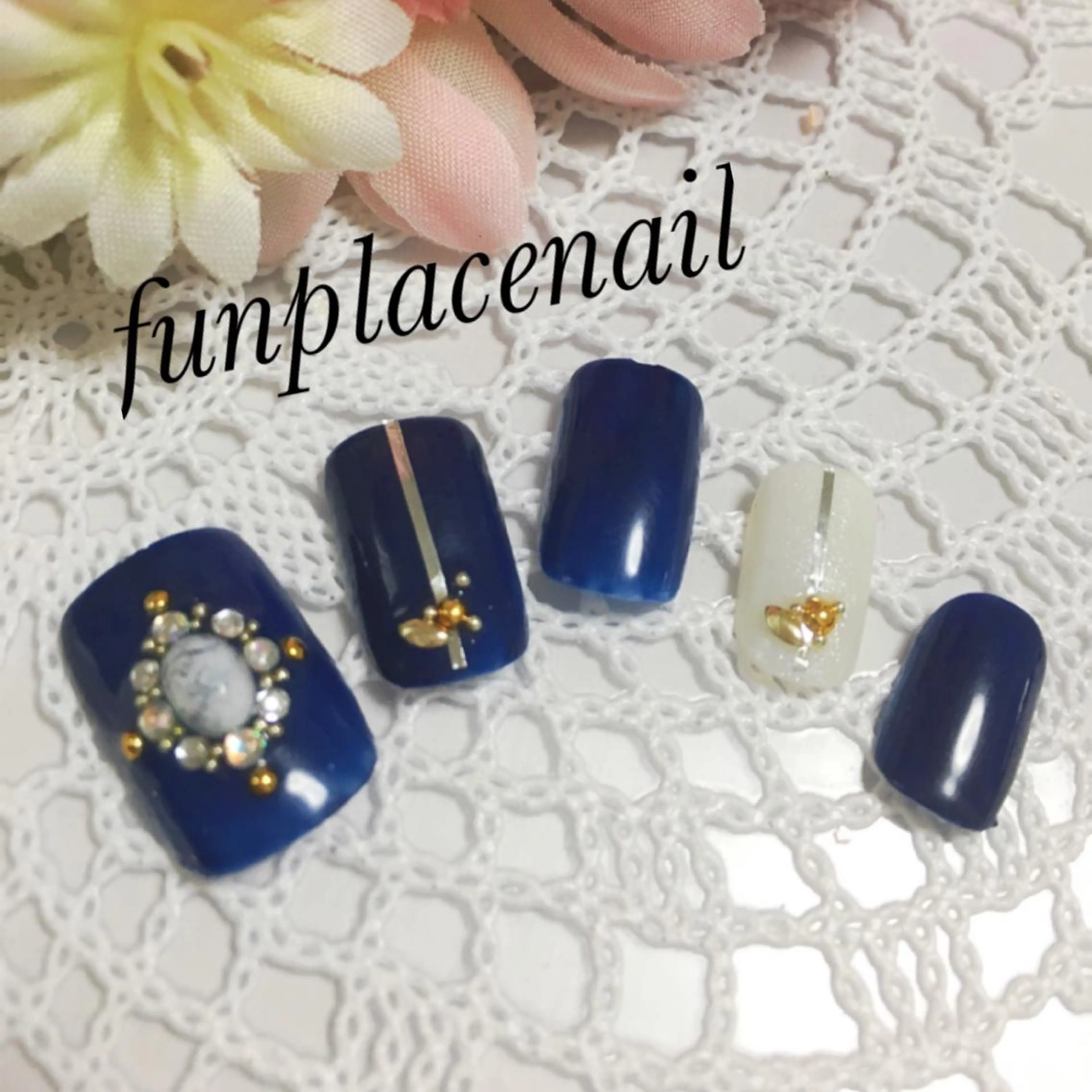 ショート ミディアム セミロング ロング カラー パーマ ヘアアレンジ メンズ キッズ ネイル まつエク アートネイル フットネイル nail salon&school felice所属・フェリーチェ瑞江店 新山のネイルデザイン