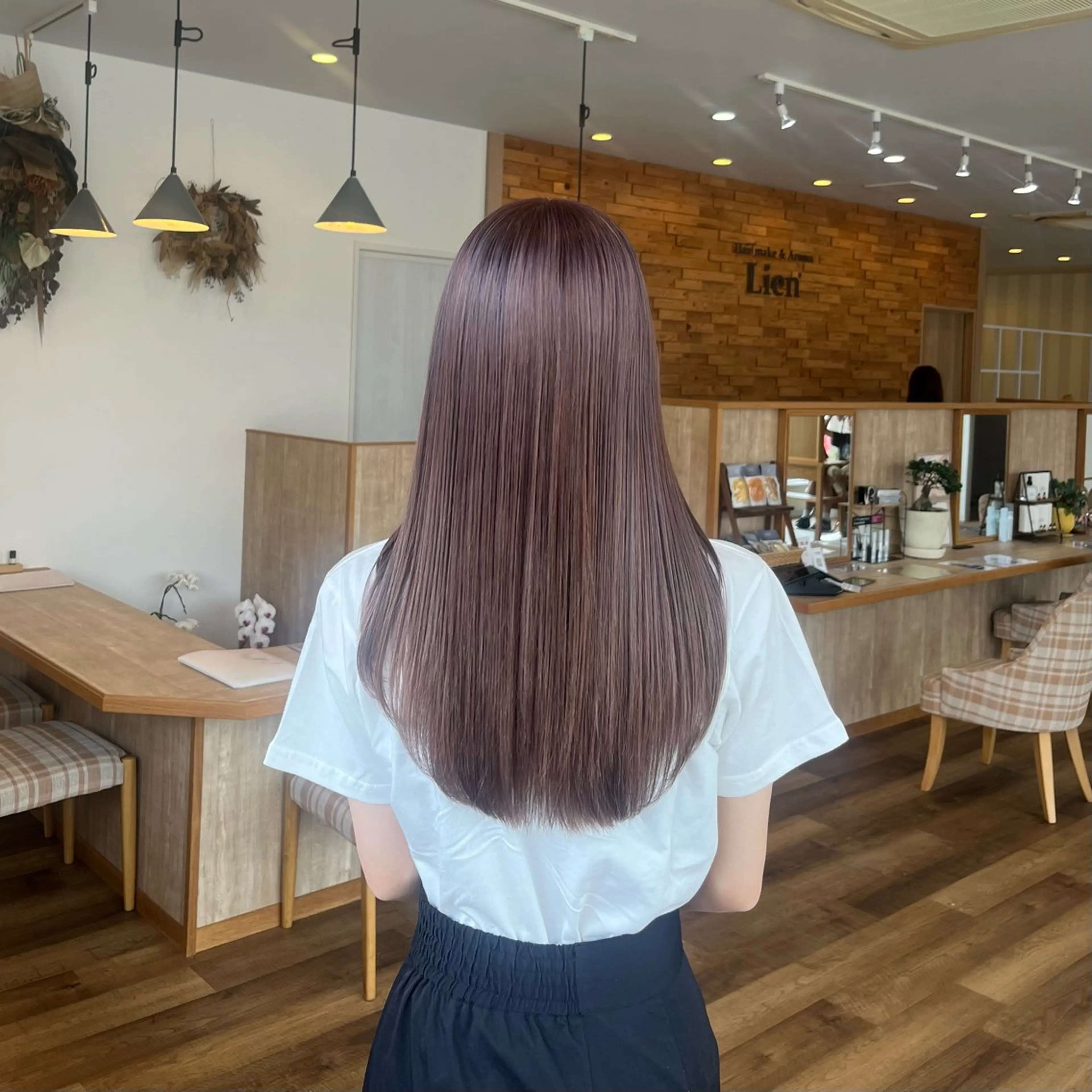 ロング 髪質改善 トリートメント 宮本 楓のヘアスタイル