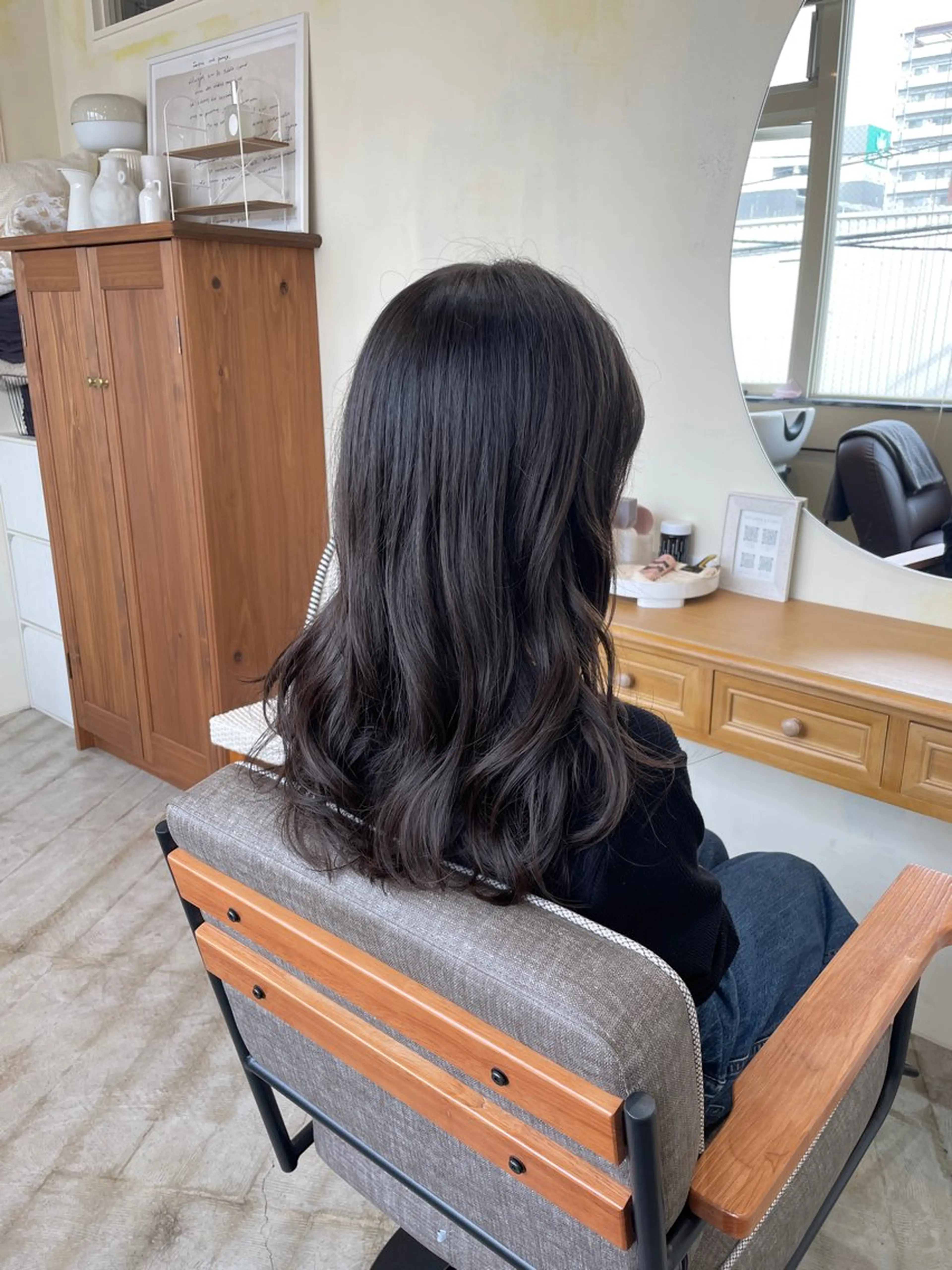 ロング カラー R-5 shonandai所属・🍋透け感カラー🍃 オリーブ🍐Kahoのヘアスタイル