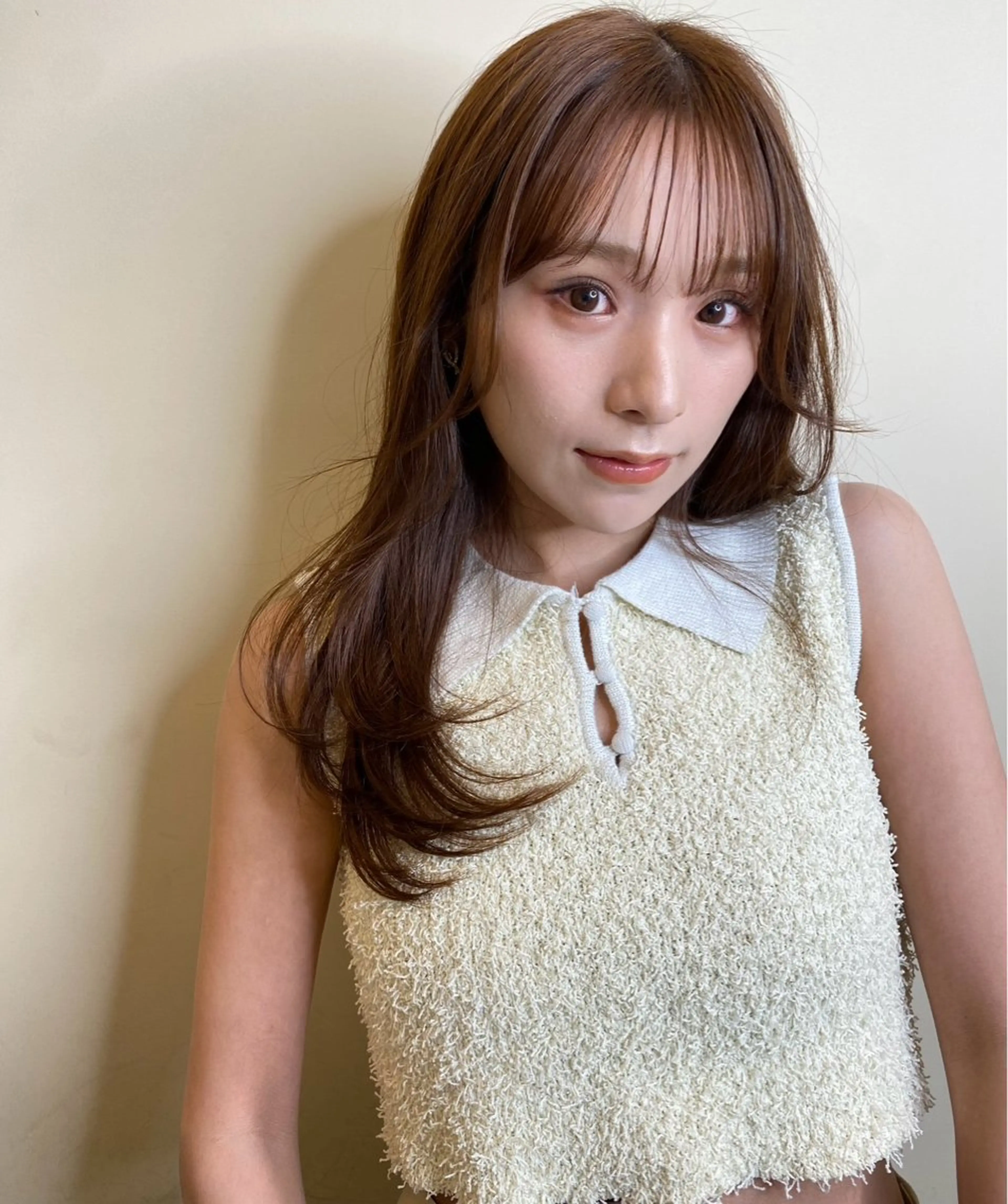ミディアム カラー パーマ くせ毛 レイヤーカット カット ヘアカラー トリートメント 渋谷✨yuto✨全 メニュー得意です🙏のヘアスタイル